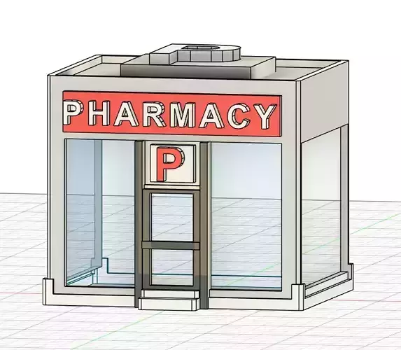 Pharmacy Shop For 3D Print