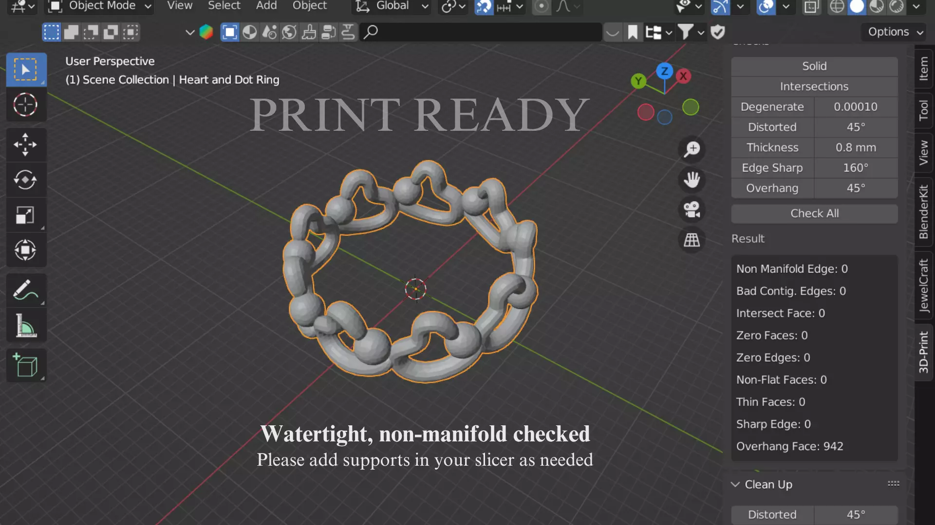 Womens Ring Pack of 5 STL OBJ ring collection _13