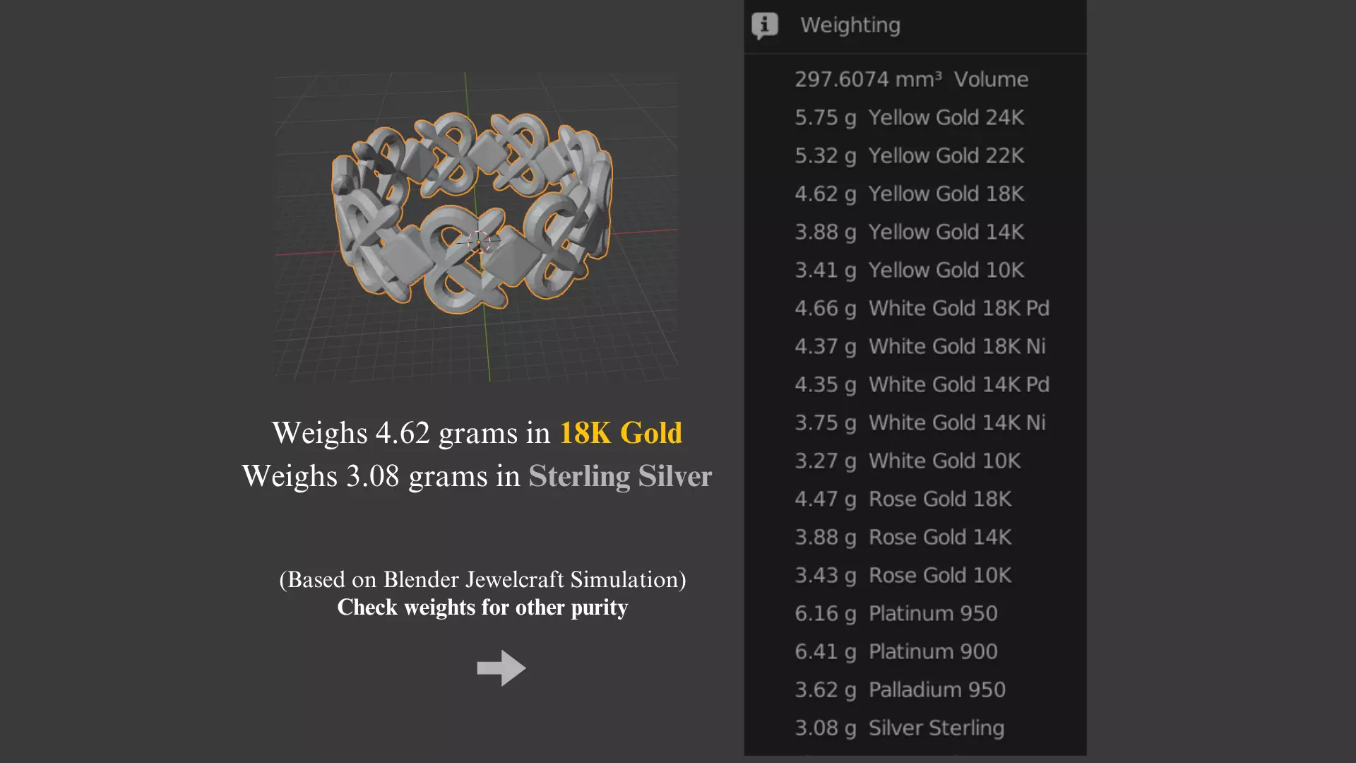 Womens Ring Pack of 5 STL OBJ ring collection _19