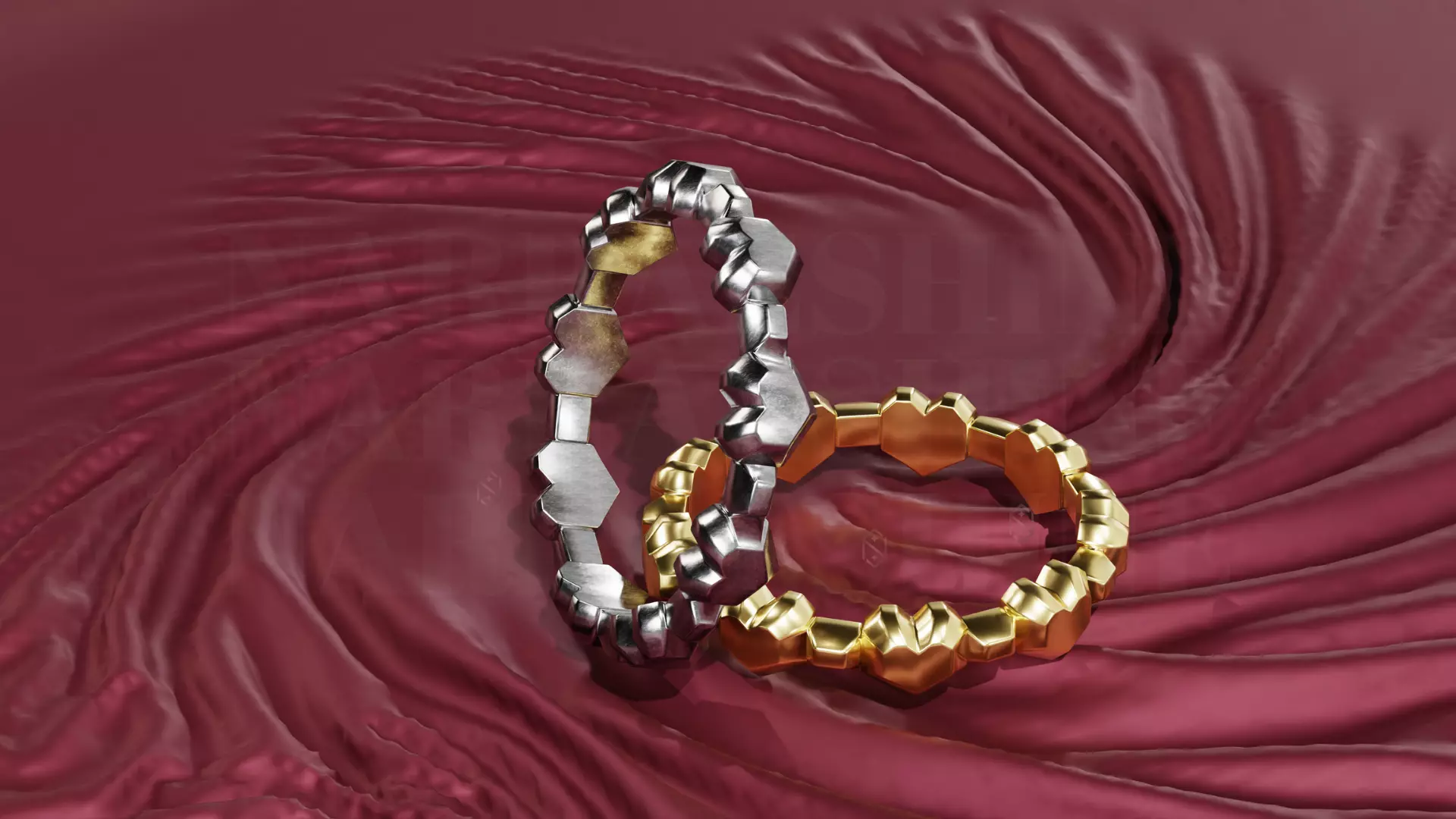 Womens Ring Pack of 5 STL OBJ ring collection _8