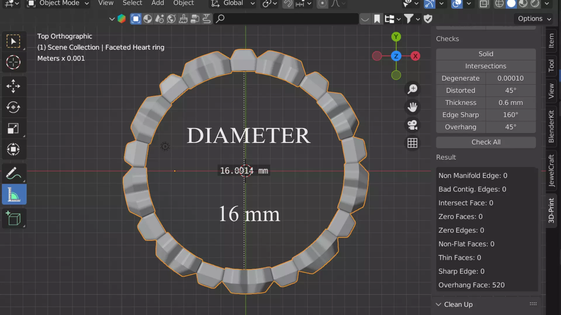 Womens Ring Pack of 5 STL OBJ ring collection _18