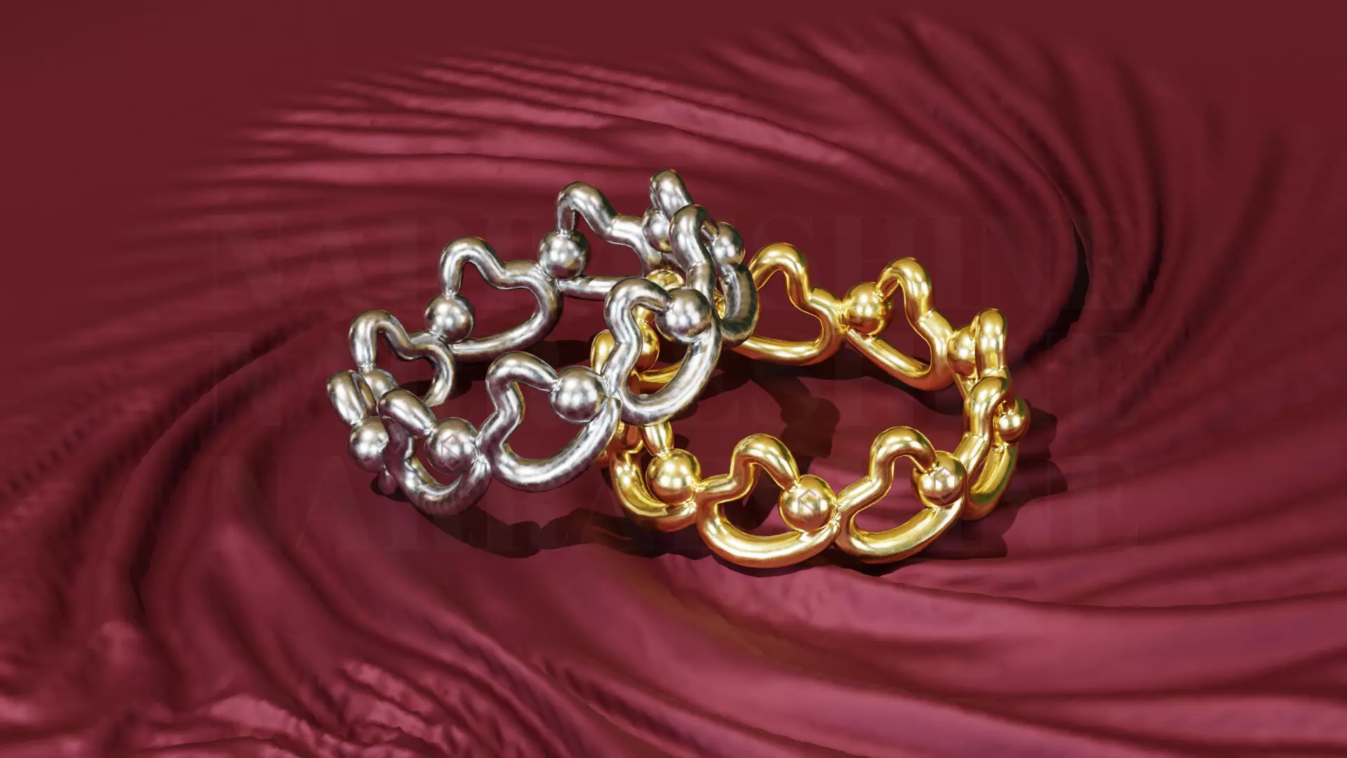 Womens Ring Pack of 5 STL OBJ ring collection _12