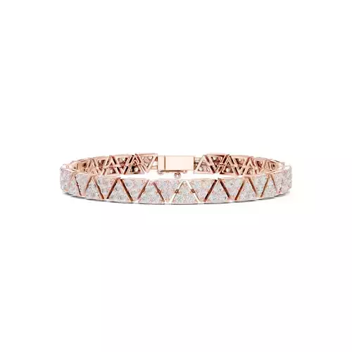 Triangle Design Mens Bracelet With Video and Files 3DM STL 3D print model