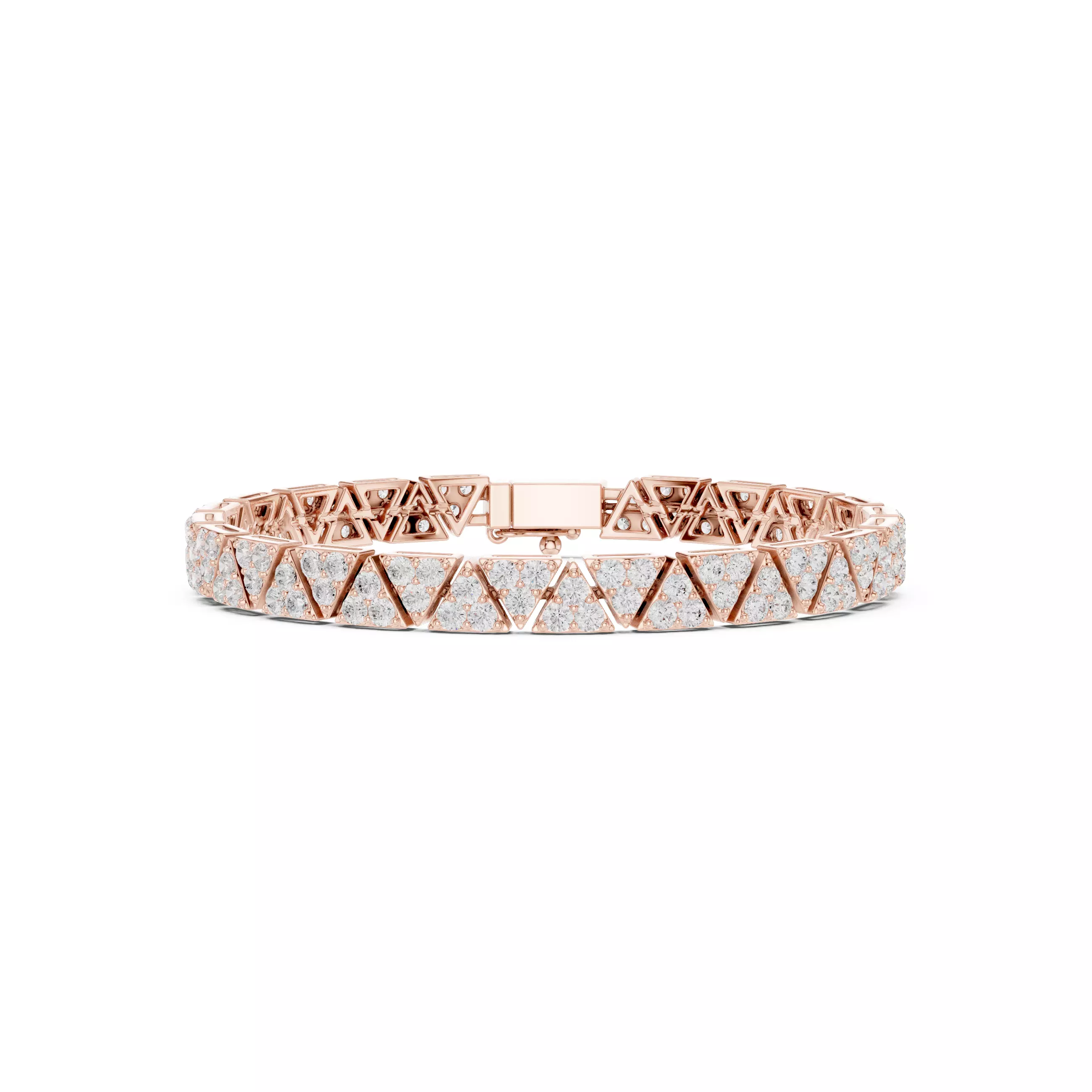 Triangle Design Mens Bracelet With Video and Files 3DM STL 3D print model_0