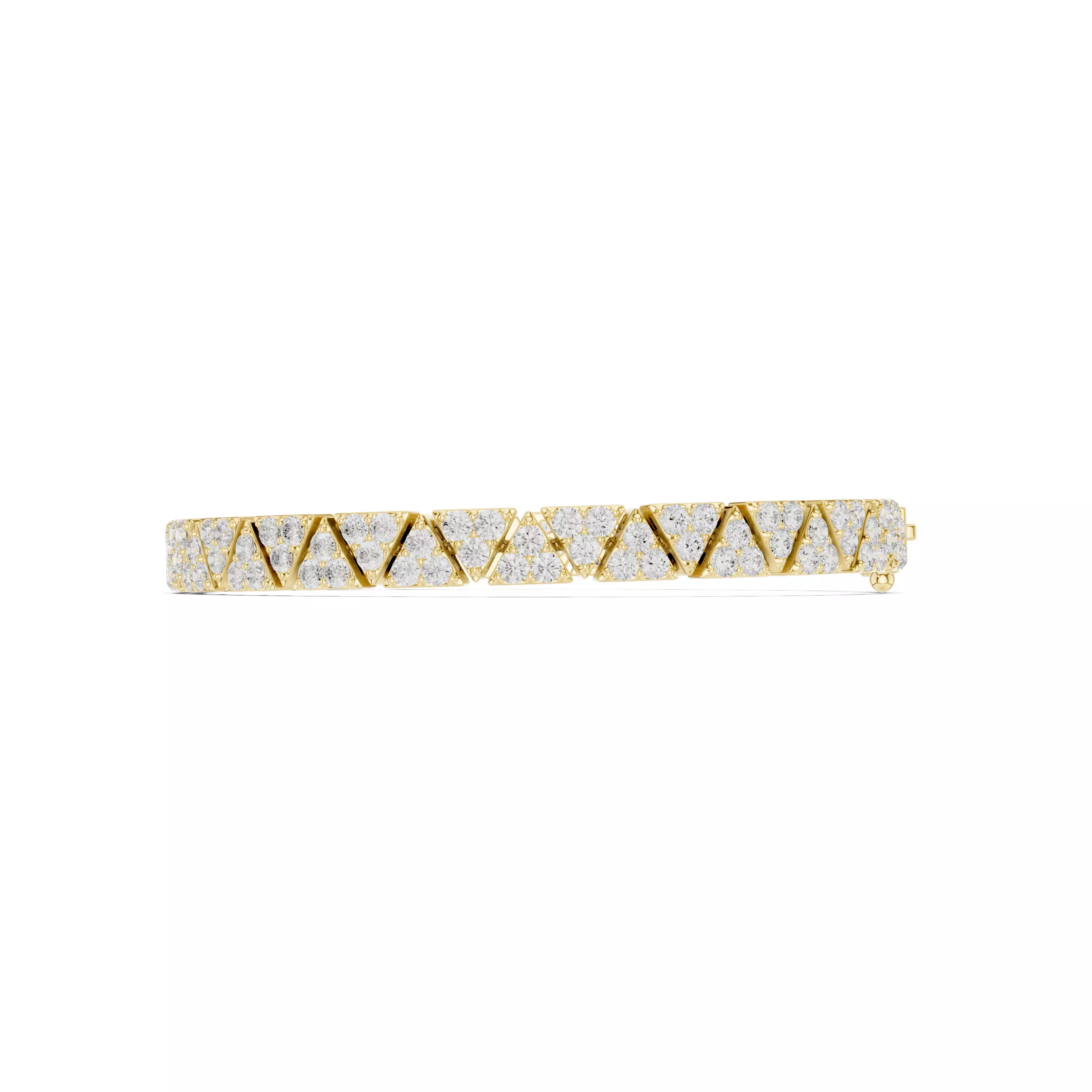 Triangle Design Mens Bracelet With Video and Files 3DM STL 3D print model_11