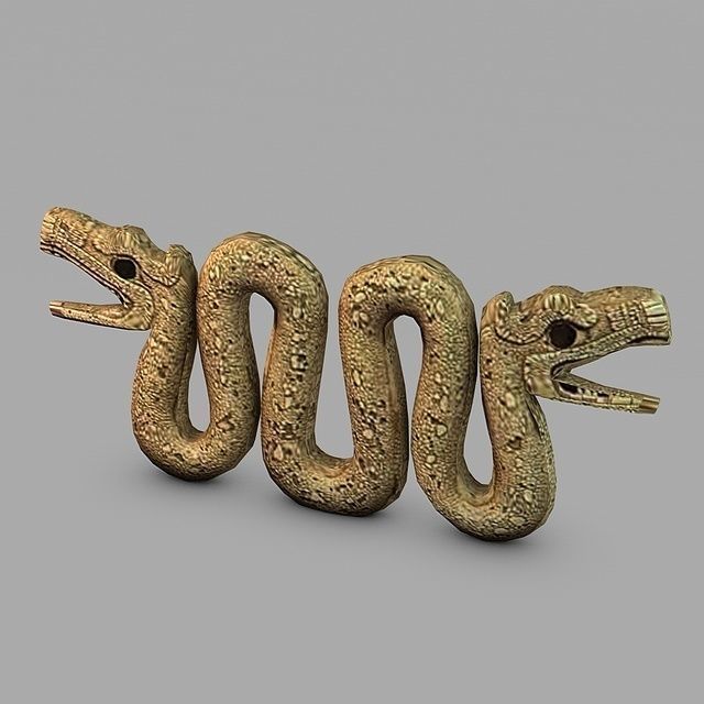 Aztec statues collection Low-poly 3D model_13