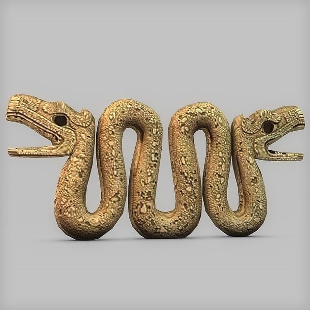 Aztec statues collection Low-poly 3D model_11