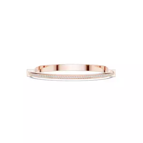 Round Diamond U Shape Mens Bracelet With Video and Files 3D print model