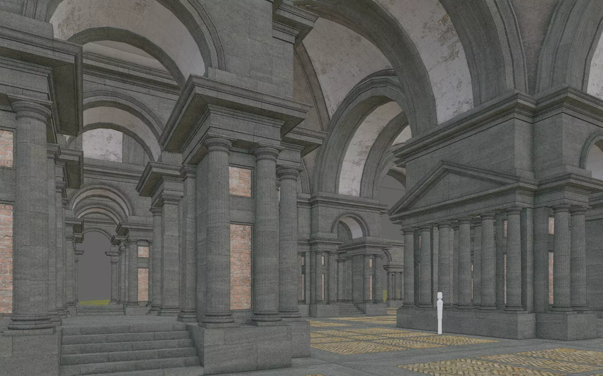 Doric Hall 3D model_26