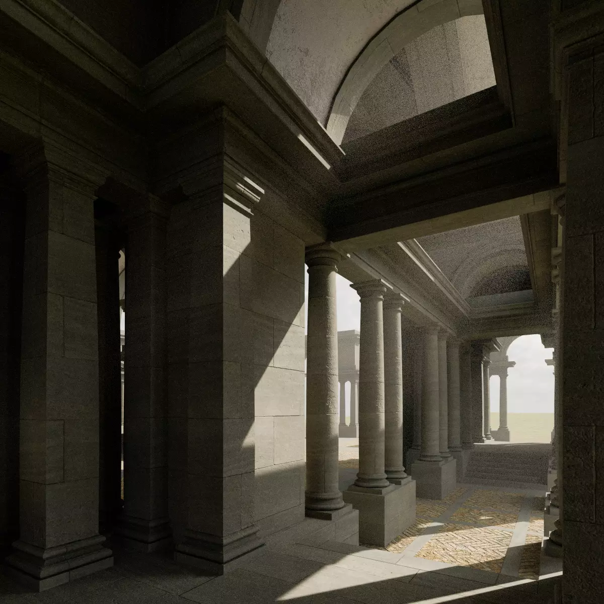 Doric Hall 3D model_20