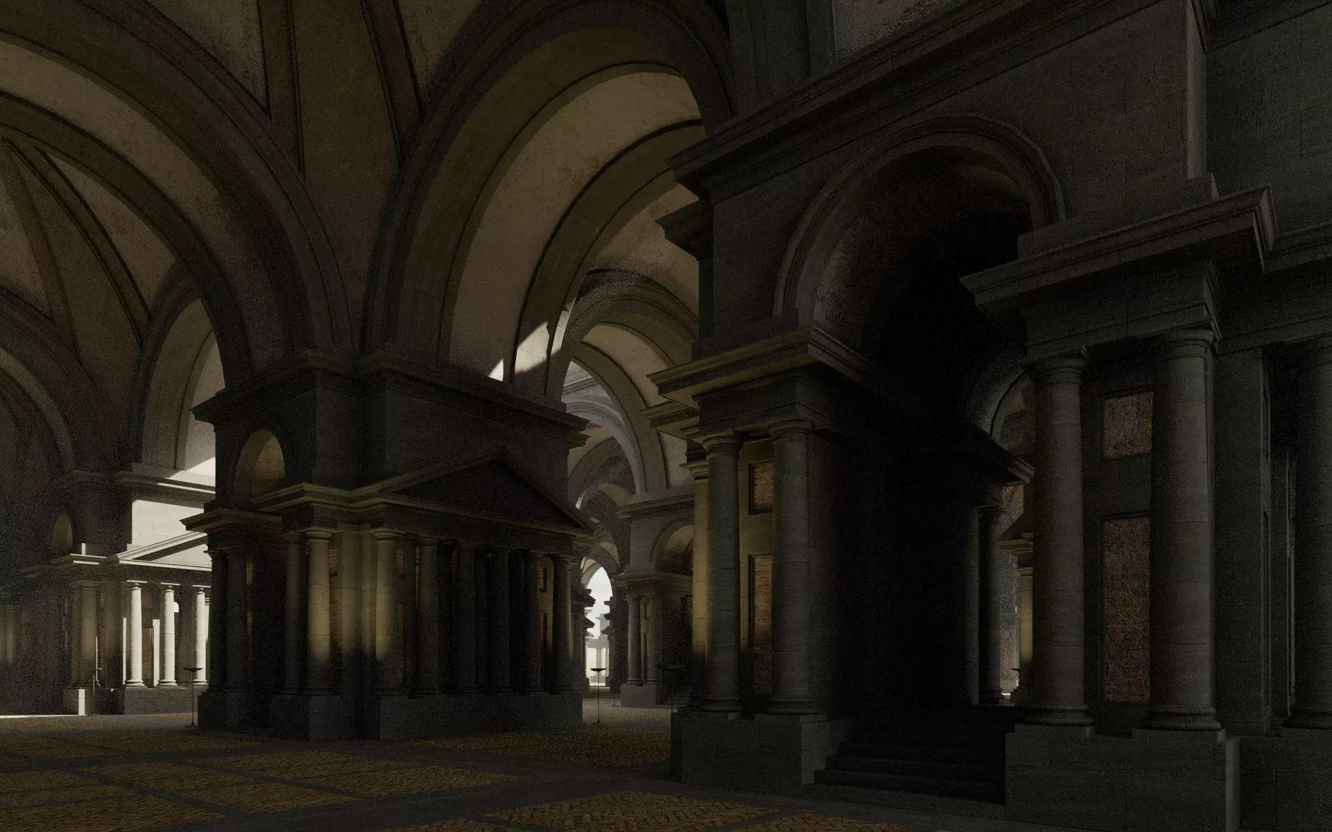 Doric Hall 3D model_8