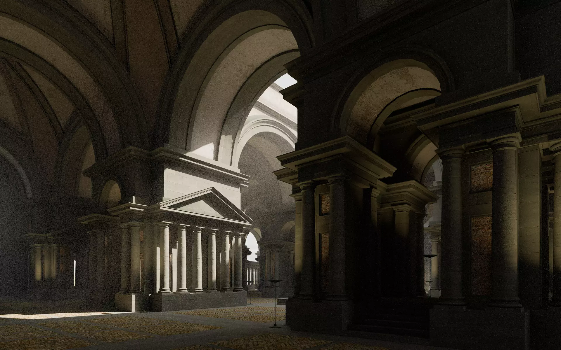 Doric Hall 3D model_1