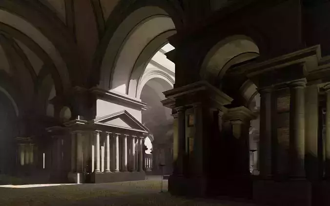 Doric Hall 3D model