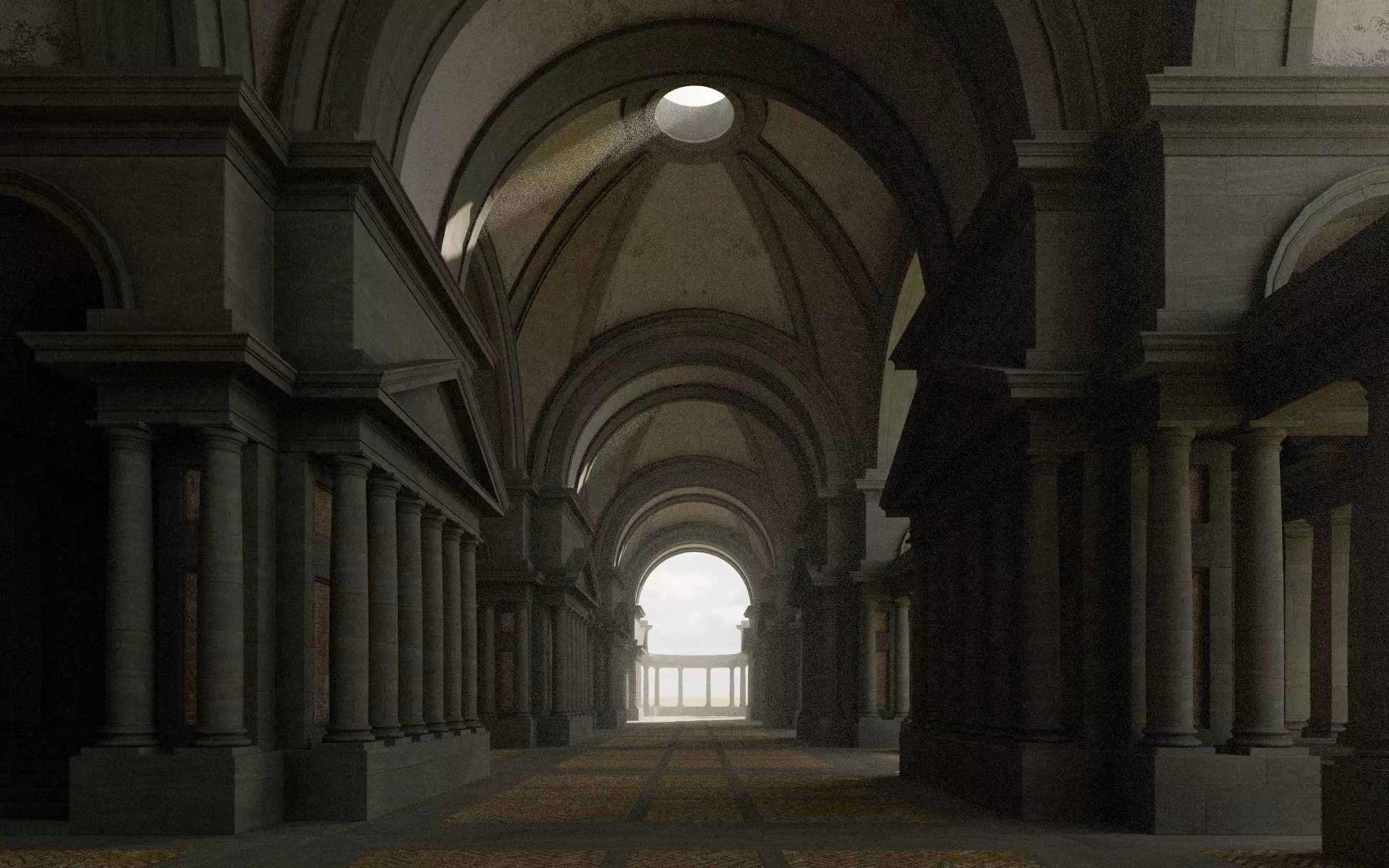 Doric Hall 3D model_9