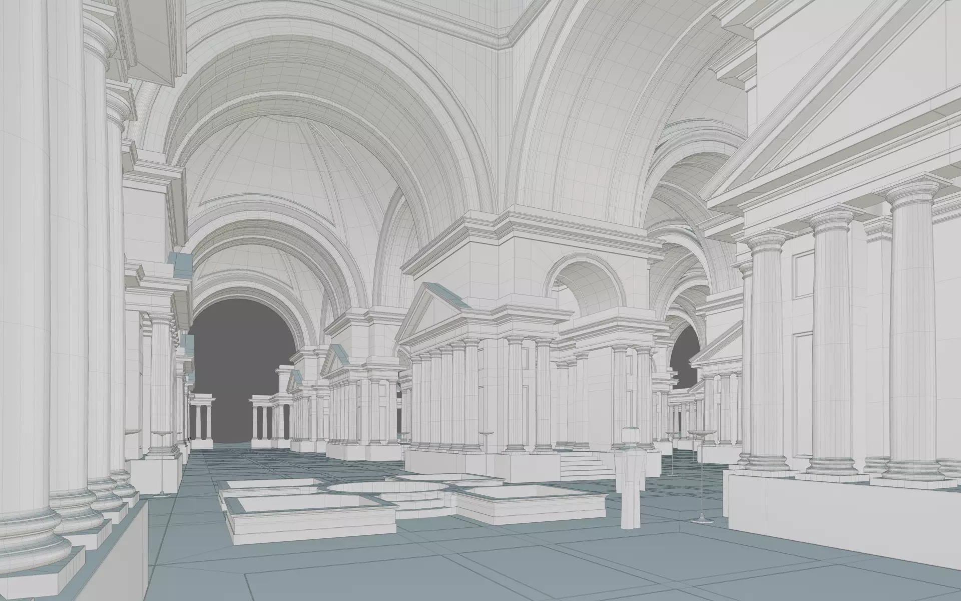 Doric Hall 3D model_34