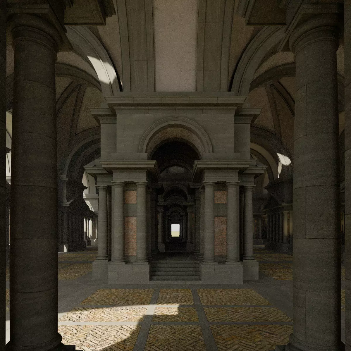 Doric Hall 3D model_16