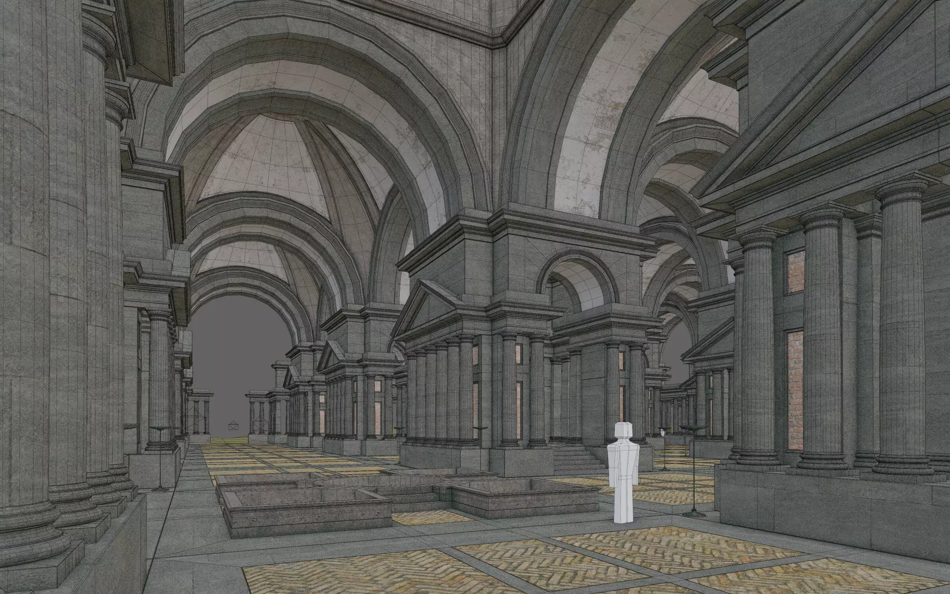 Doric Hall 3D model_22