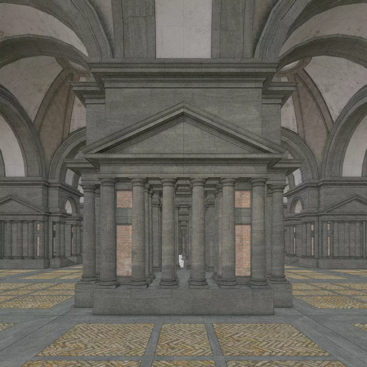 Doric Hall 3D model_29