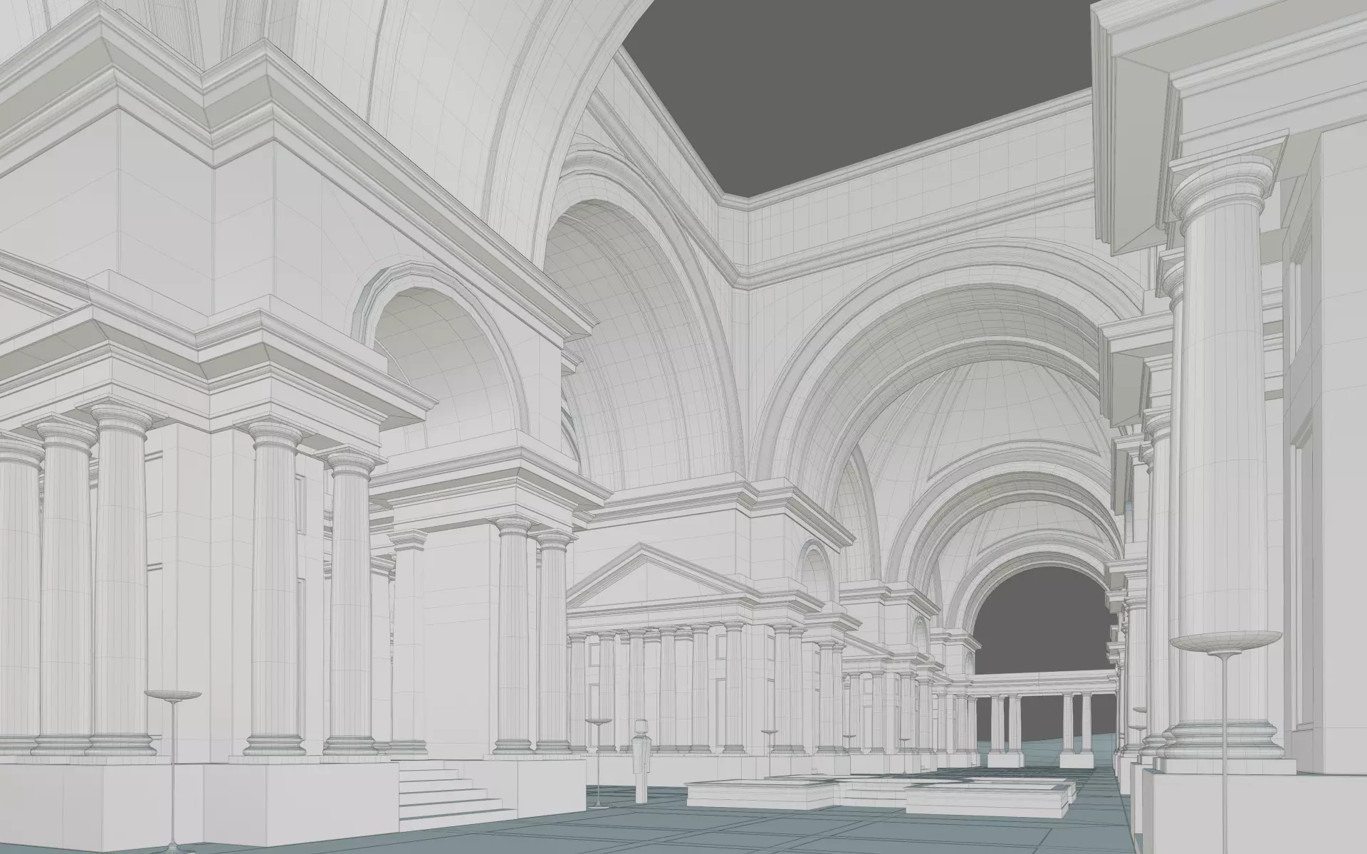 Doric Hall 3D model_33