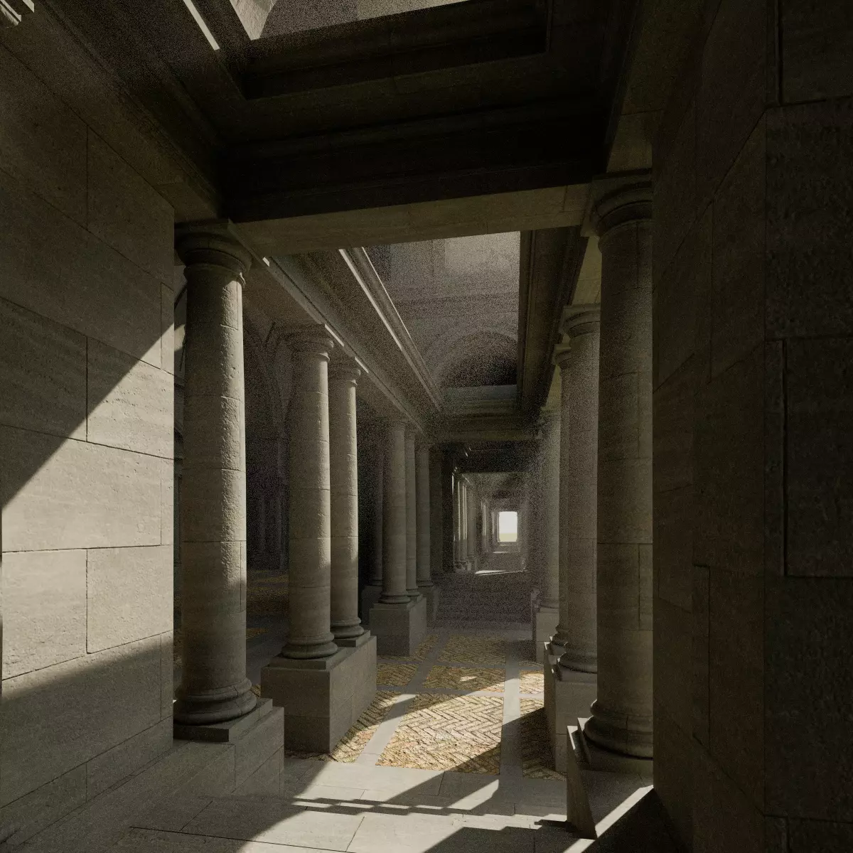 Doric Hall 3D model_13