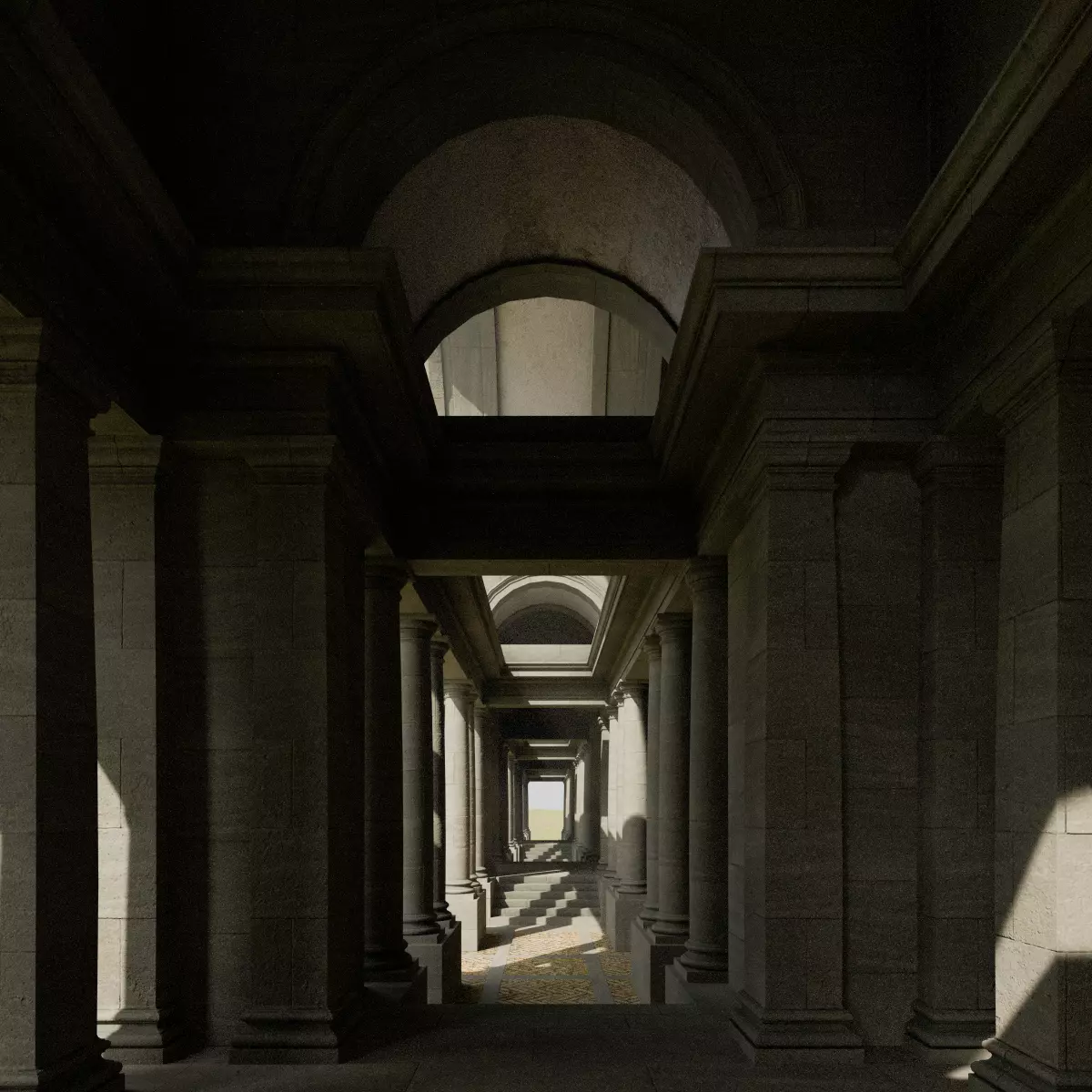 Doric Hall 3D model_19