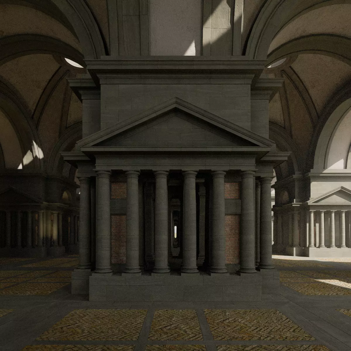 Doric Hall 3D model_17