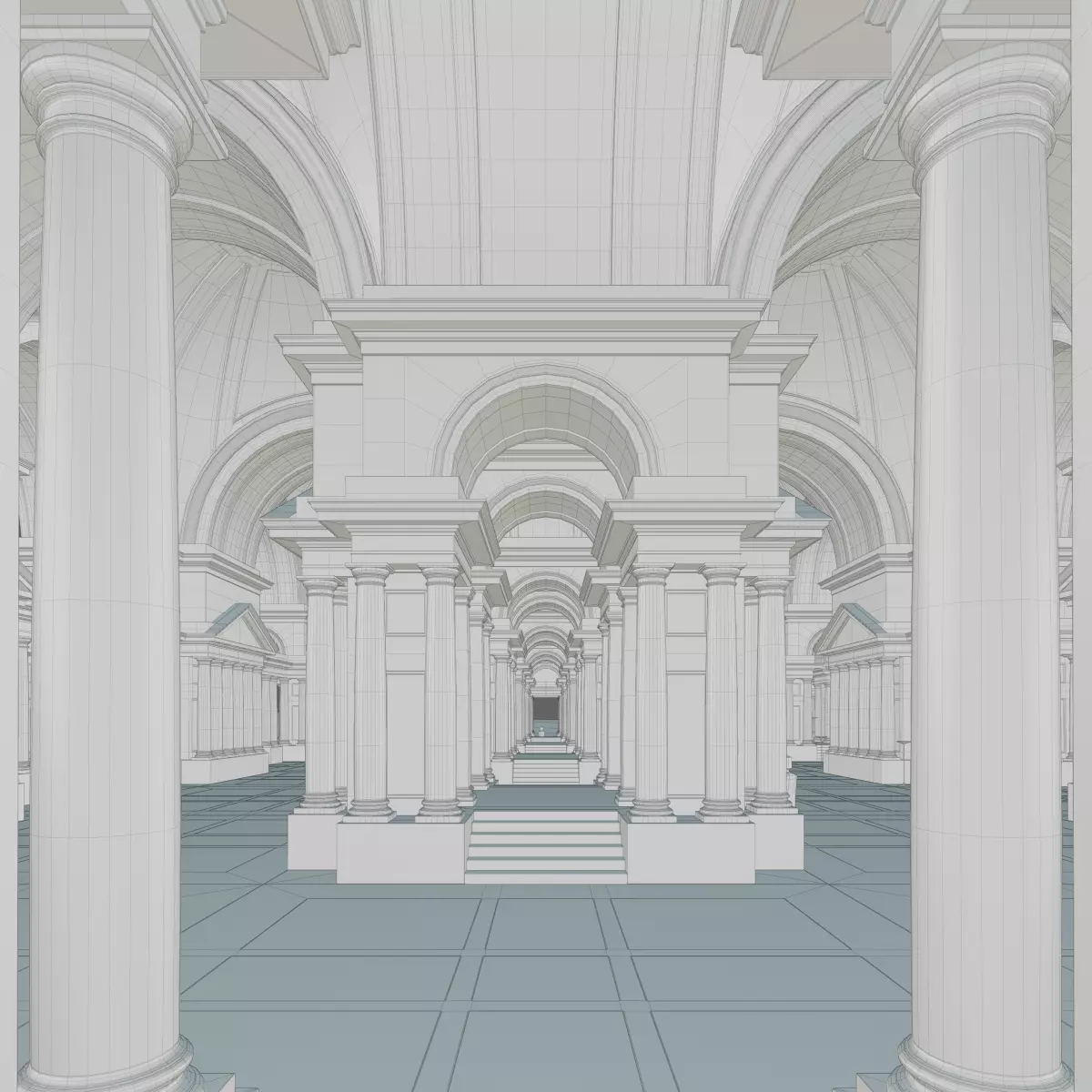 Doric Hall 3D model_37
