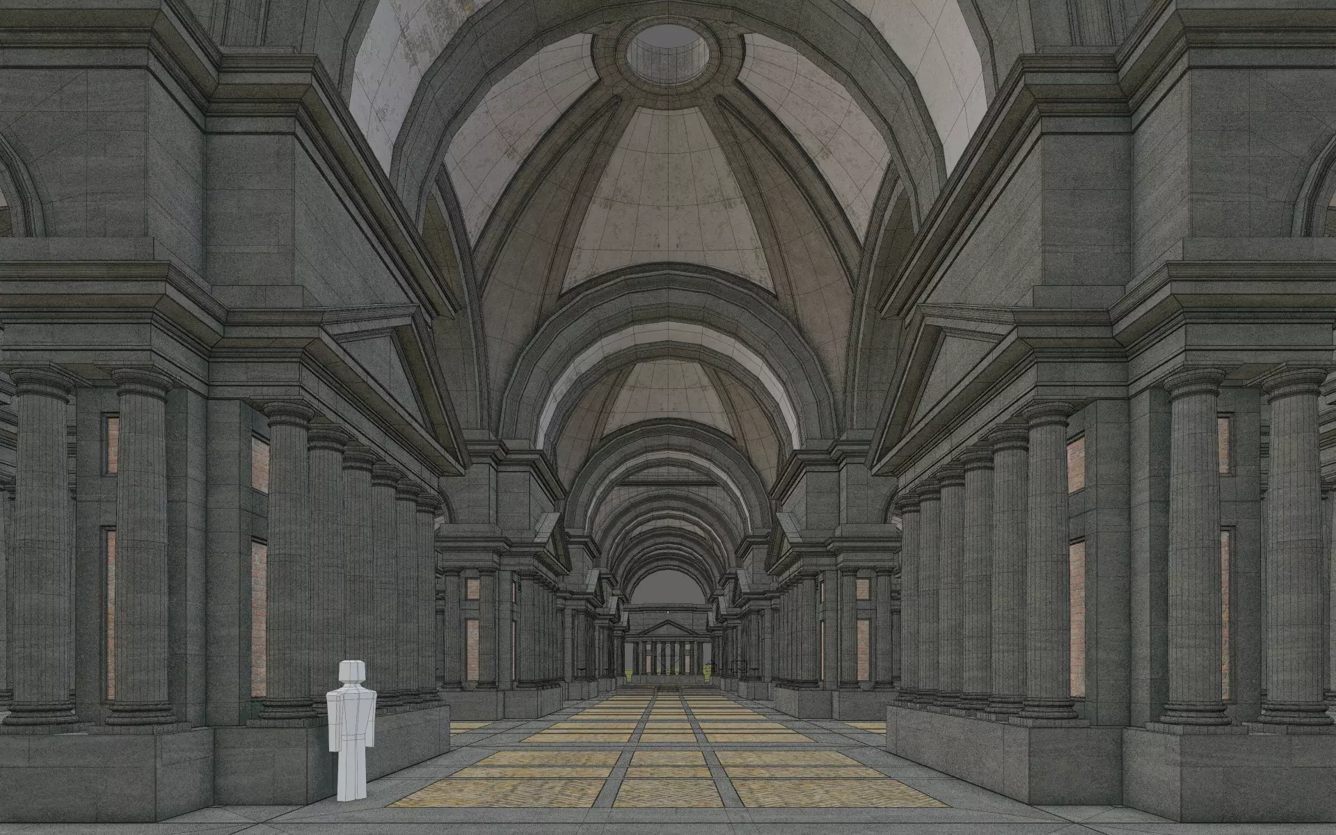 Doric Hall 3D model_32