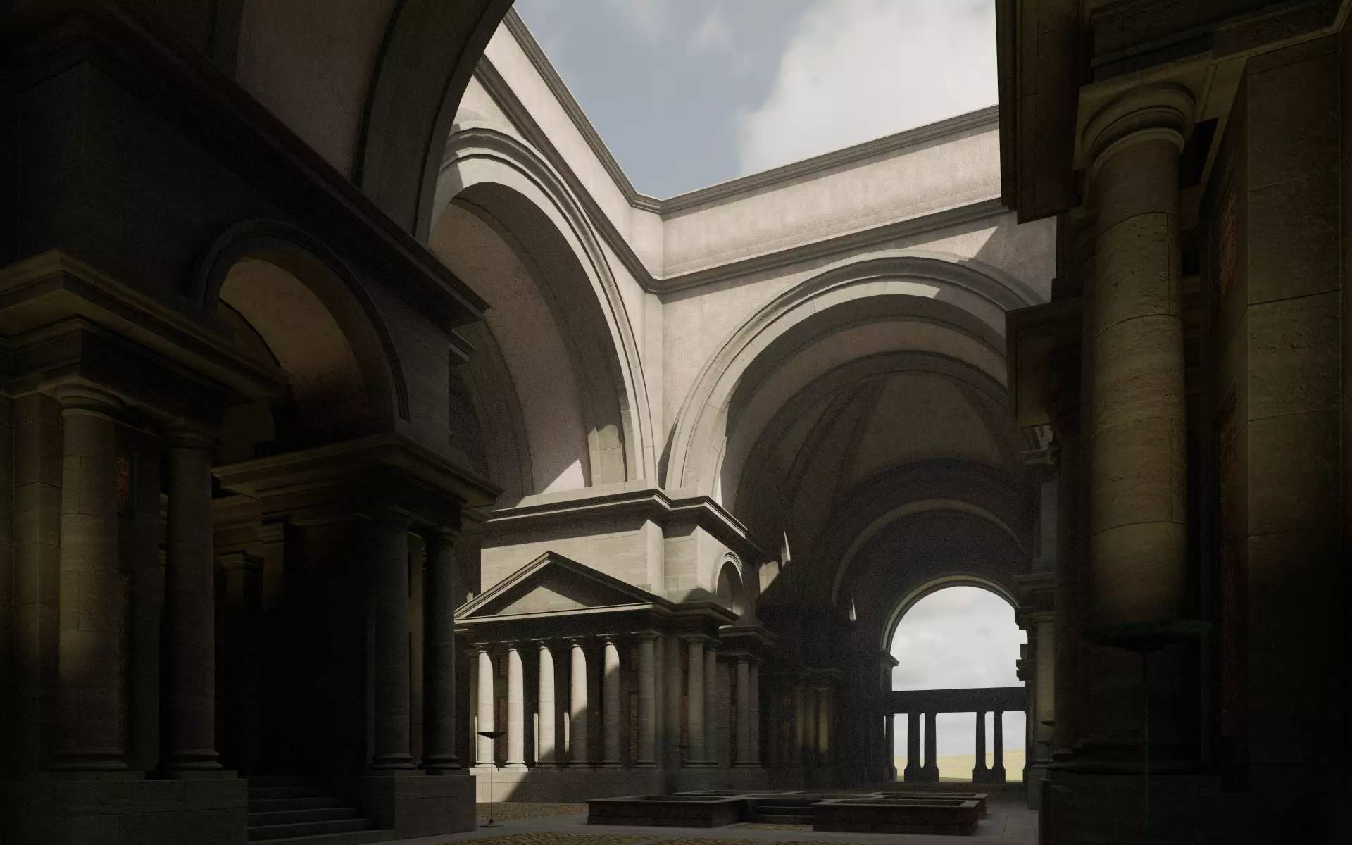 Doric Hall 3D model_0