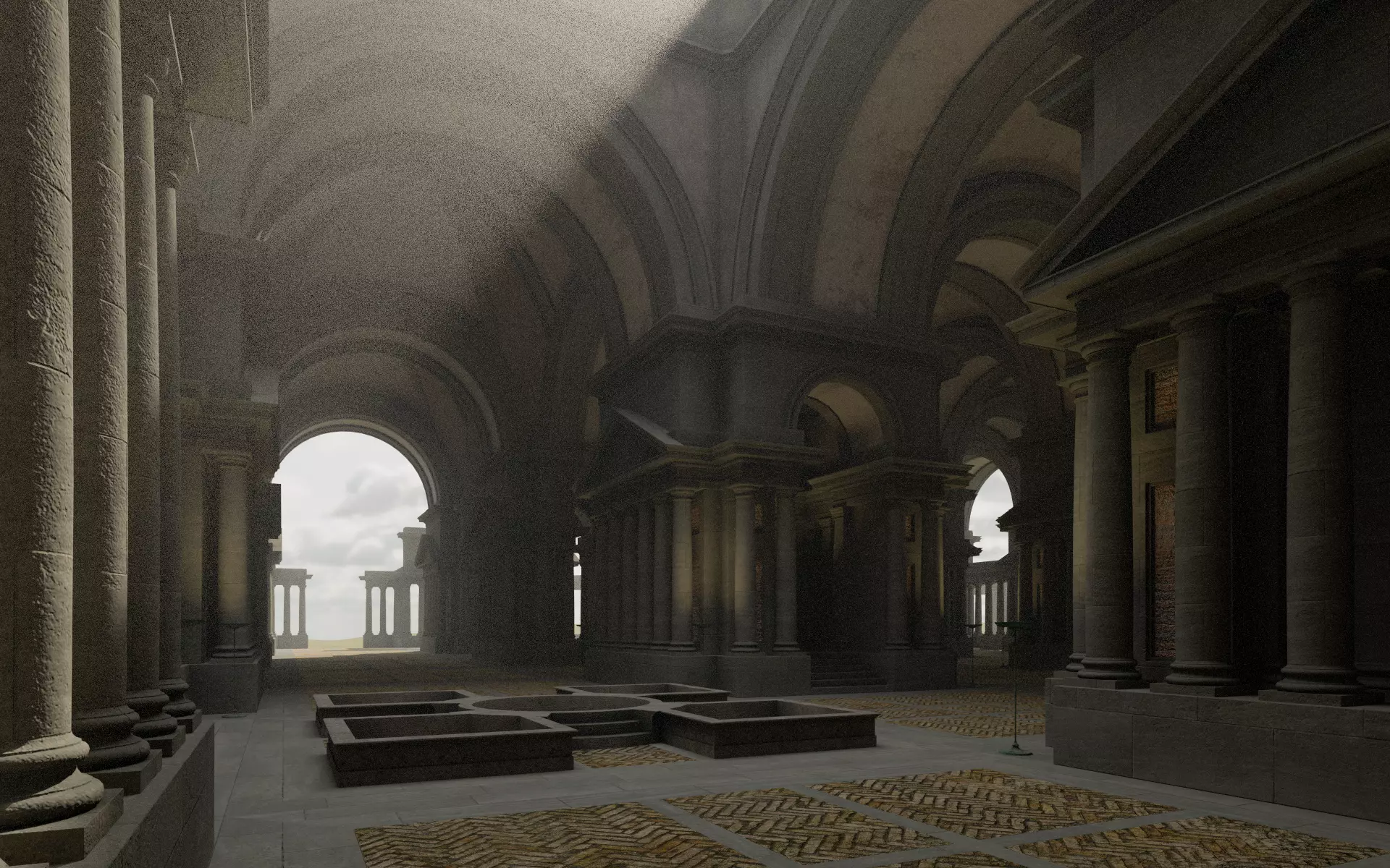 Doric Hall 3D model_3