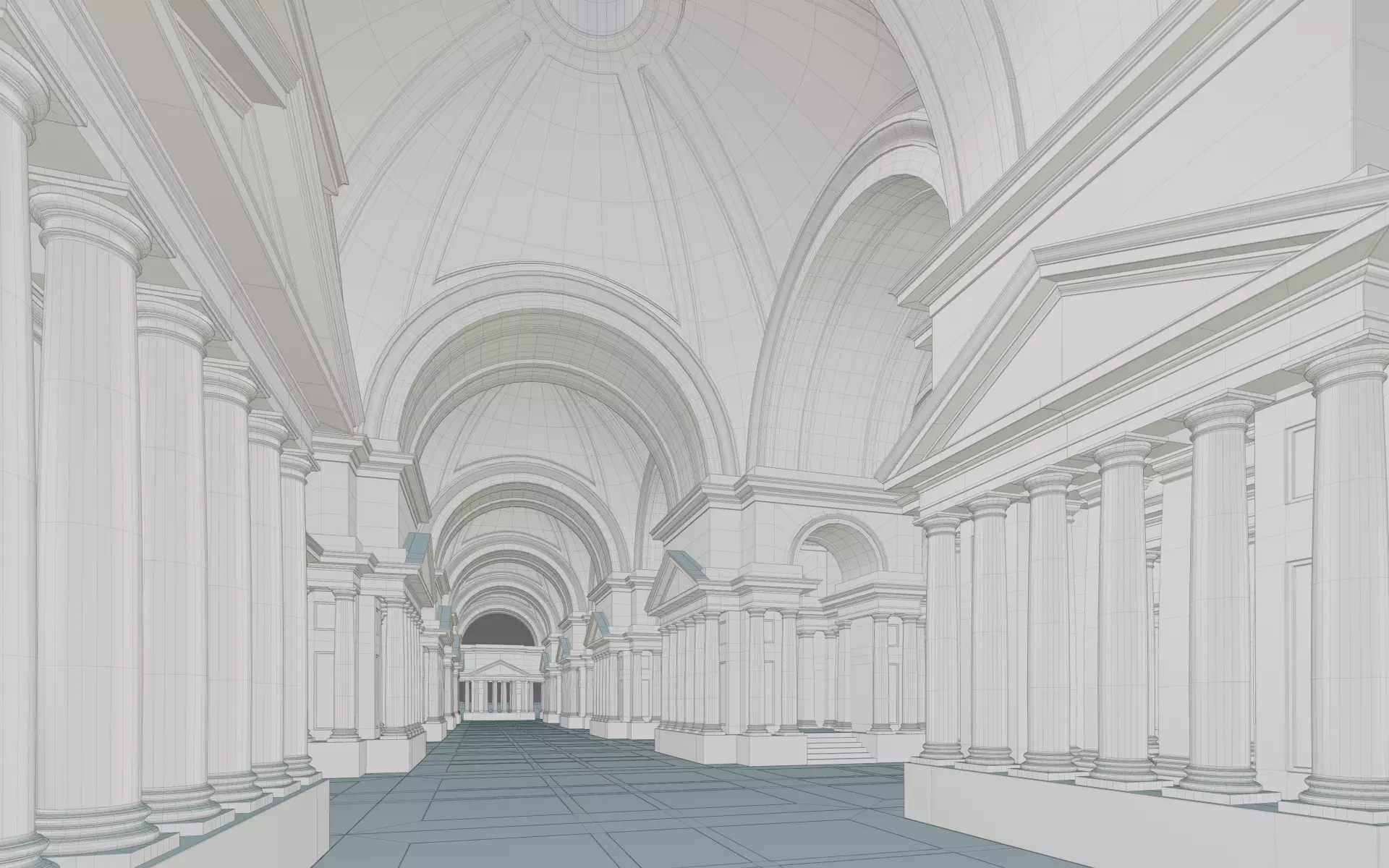 Doric Hall 3D model_36