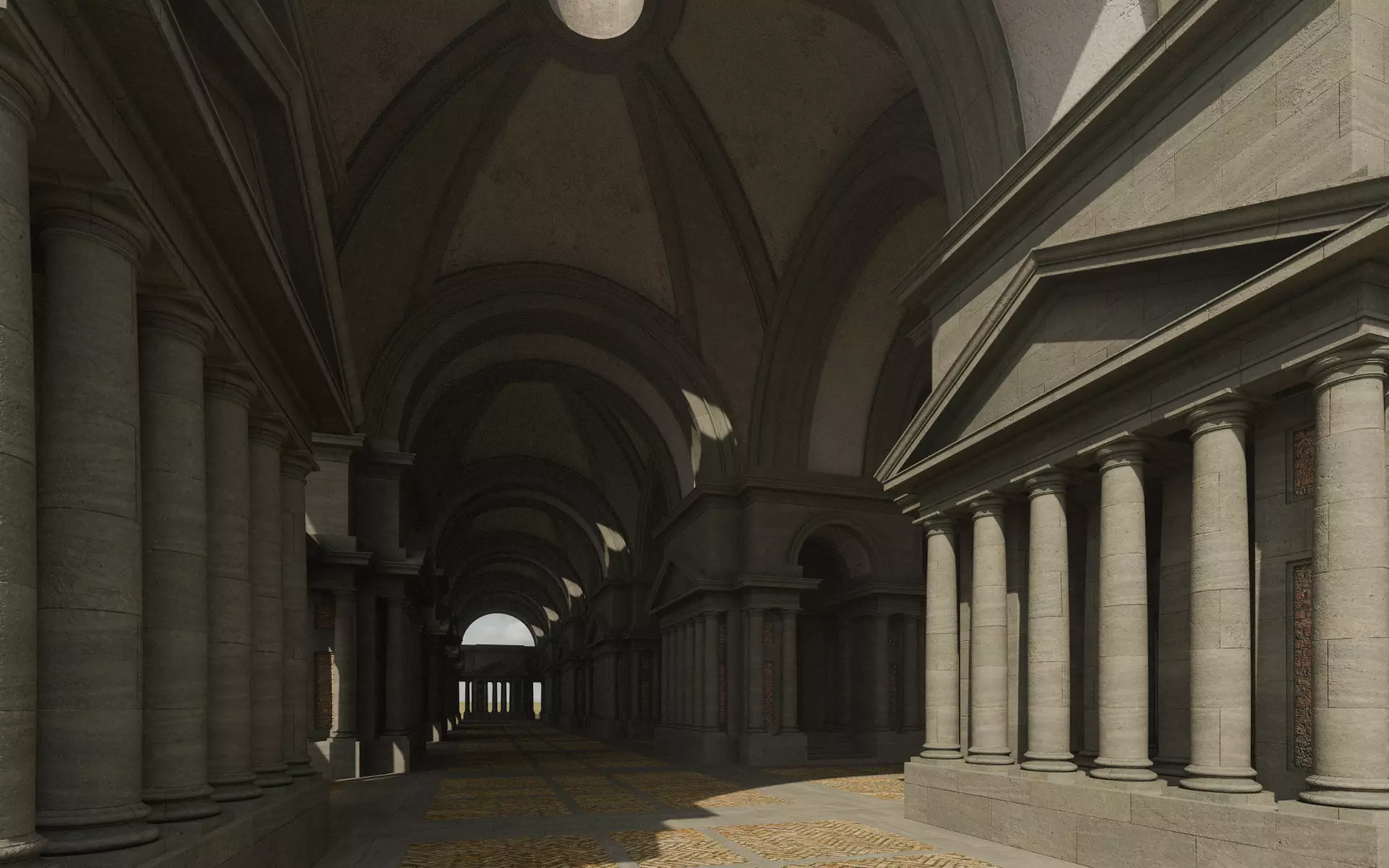 Doric Hall 3D model_11