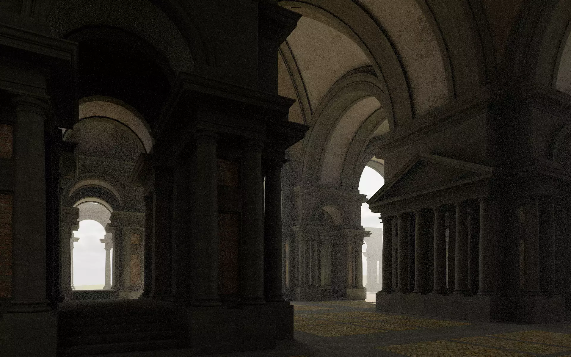 Doric Hall 3D model_10