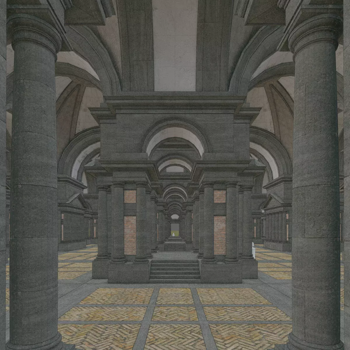 Doric Hall 3D model_28