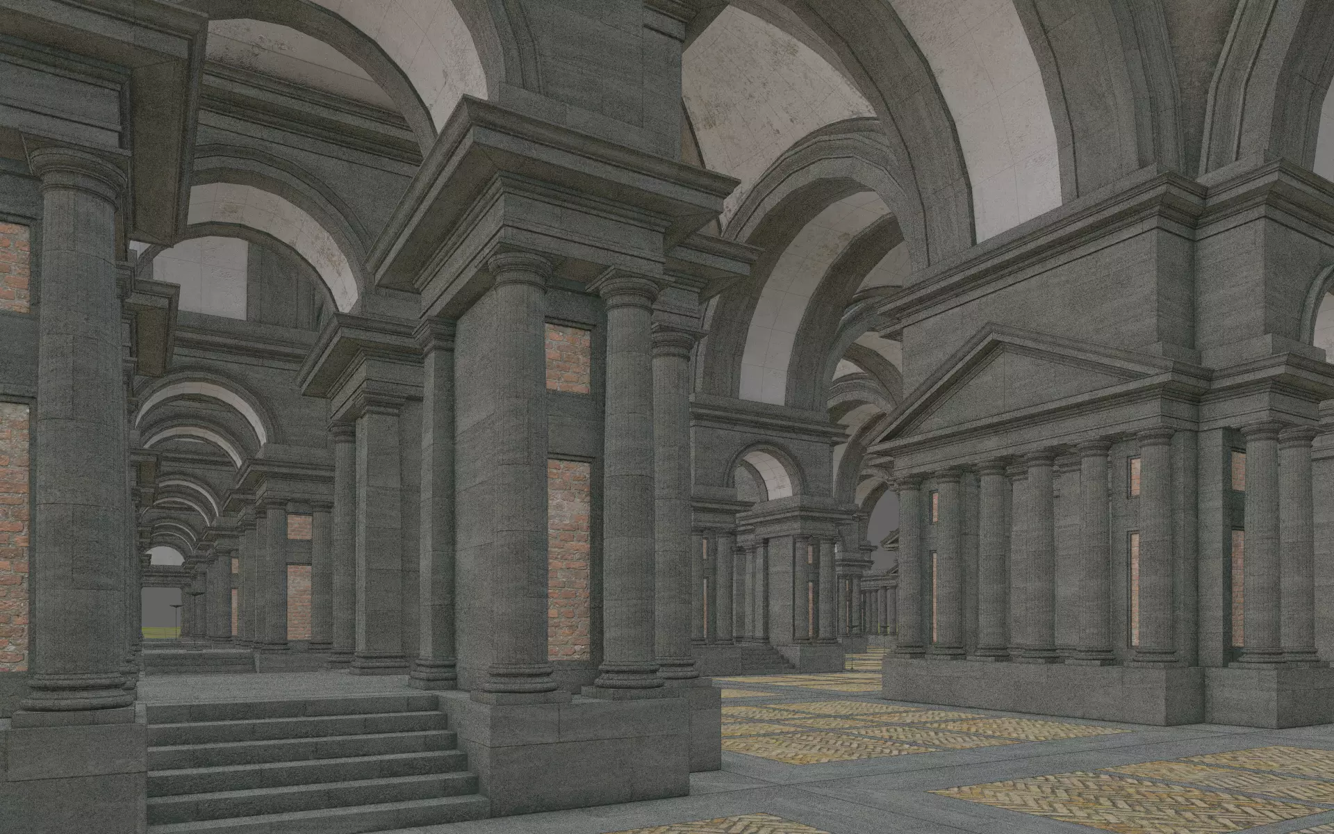 Doric Hall 3D model_27