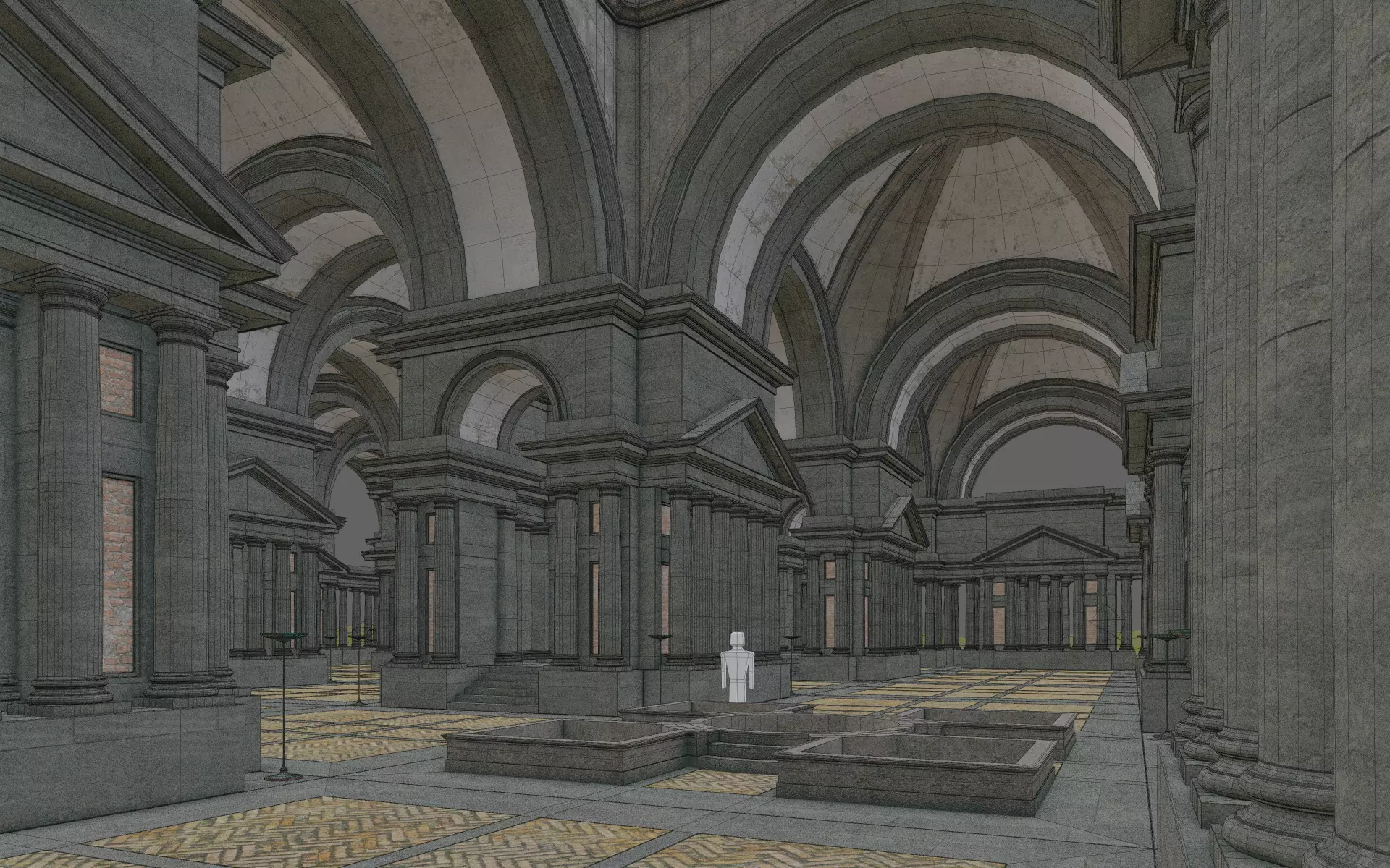 Doric Hall 3D model_23