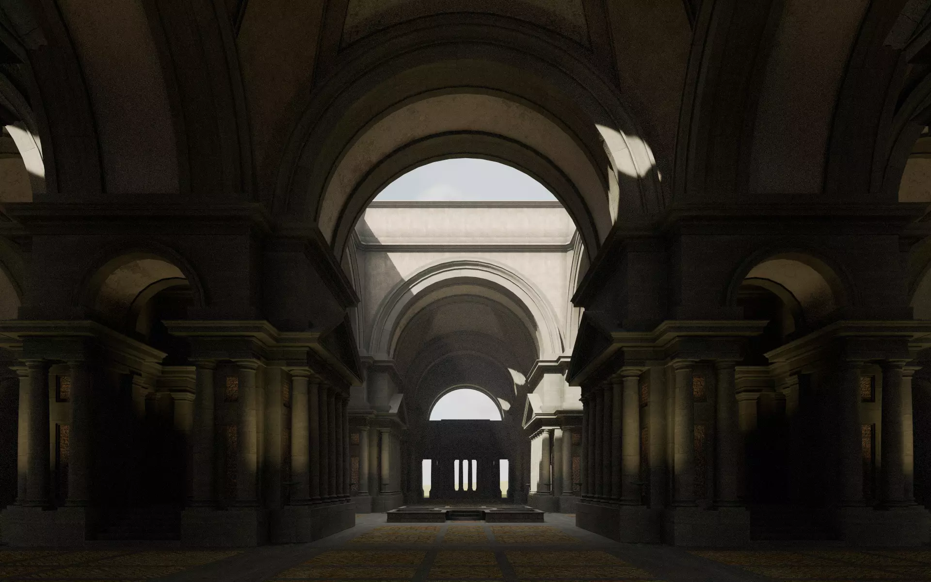 Doric Hall 3D model_5