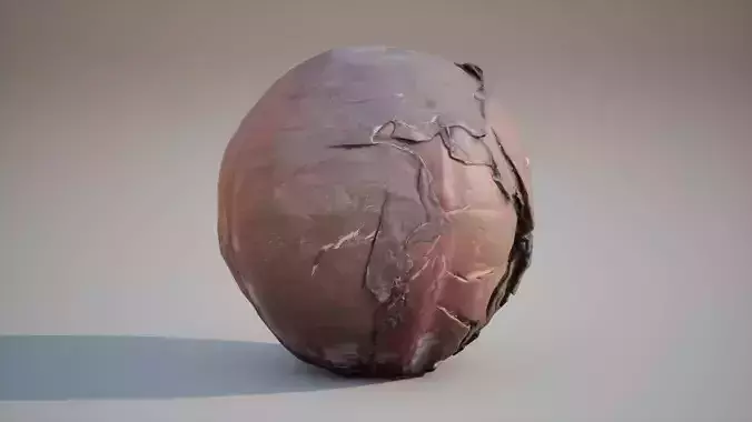 Low Poly of Red cabbage 3d model Game ready Low-poly 3D model Low Poly of Red cabbage 3d model Game ready Low-poly 3D model