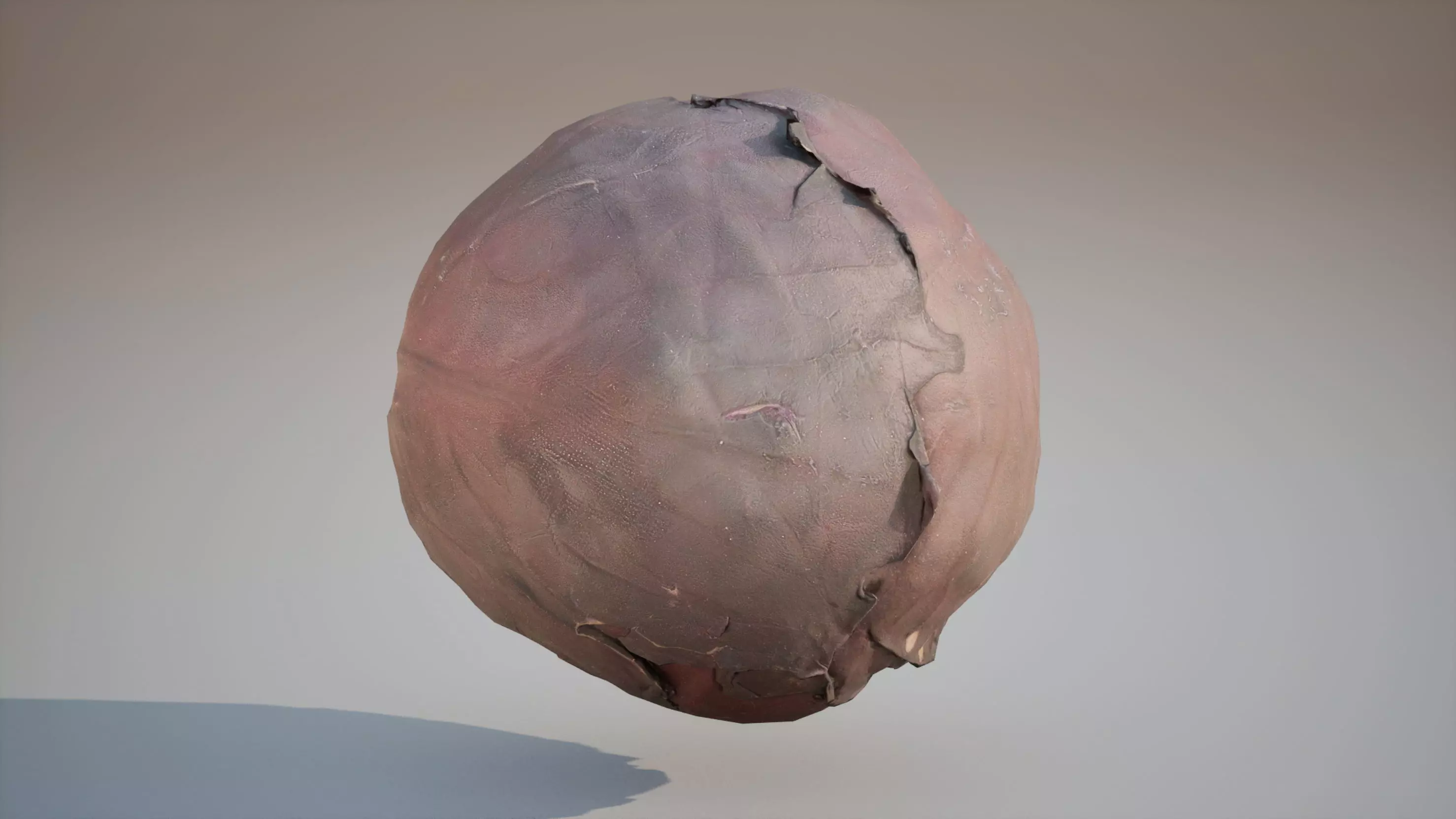 Low Poly of Red cabbage 3d model Game ready Low-poly 3D model_4