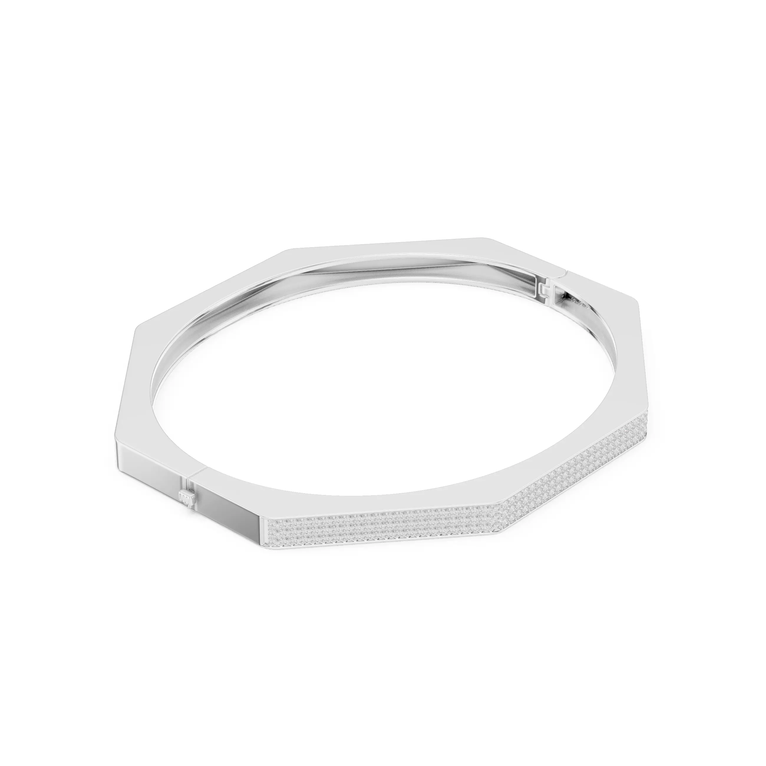 Plain Stylish Mens Bracelet with Video and Files 3D print model_6