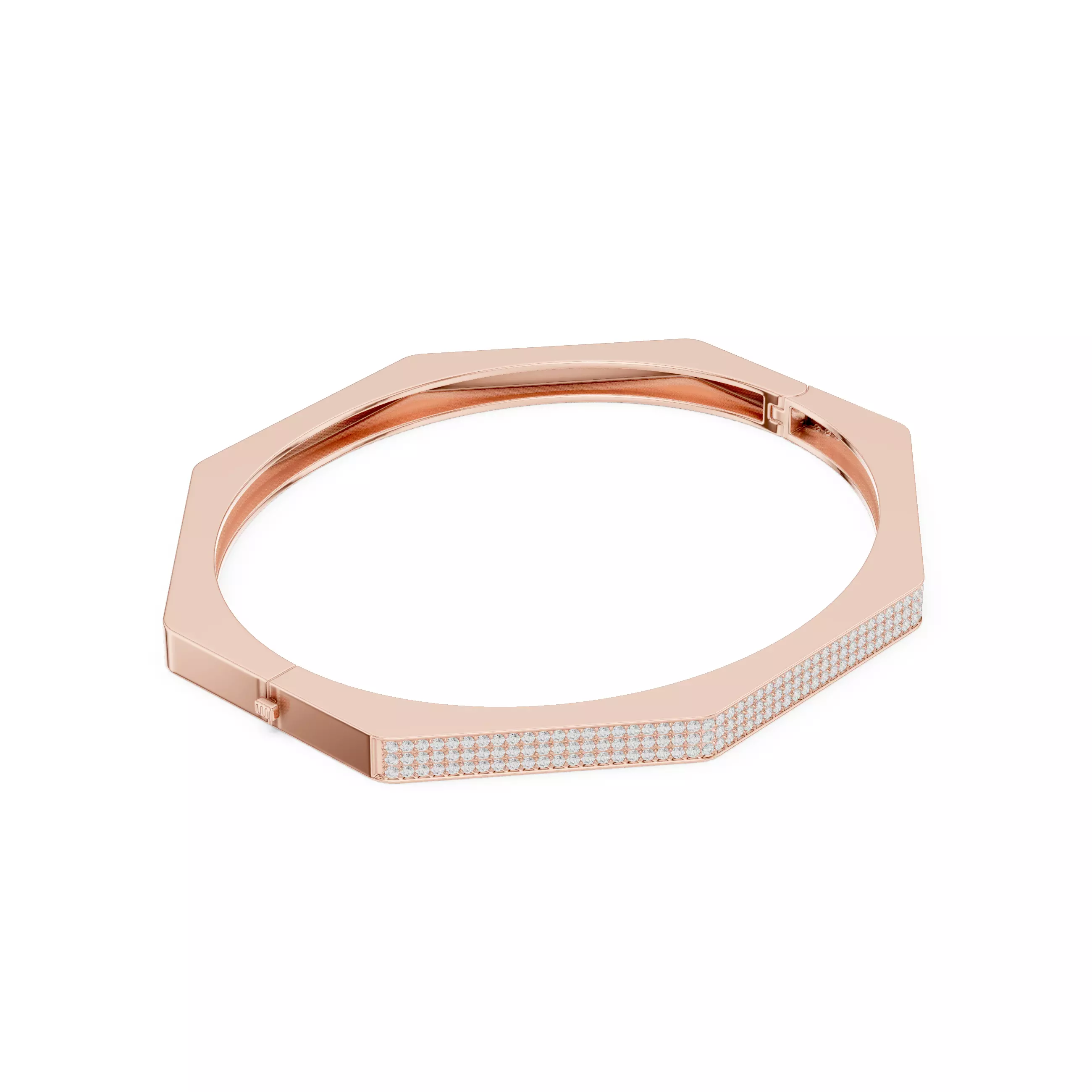 Plain Stylish Mens Bracelet with Video and Files 3D print model_3