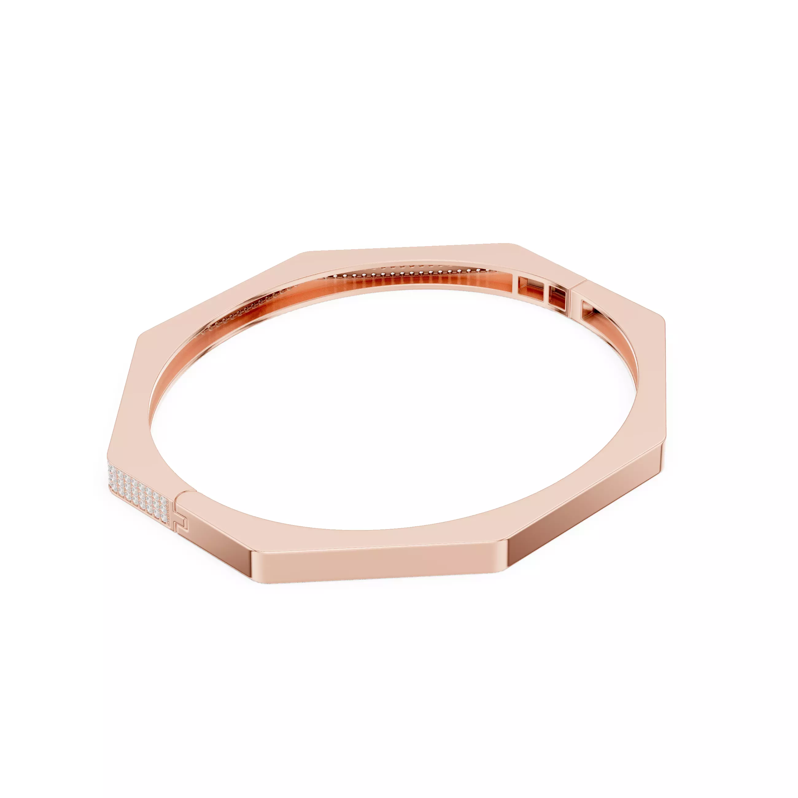 Plain Stylish Mens Bracelet with Video and Files 3D print model_4