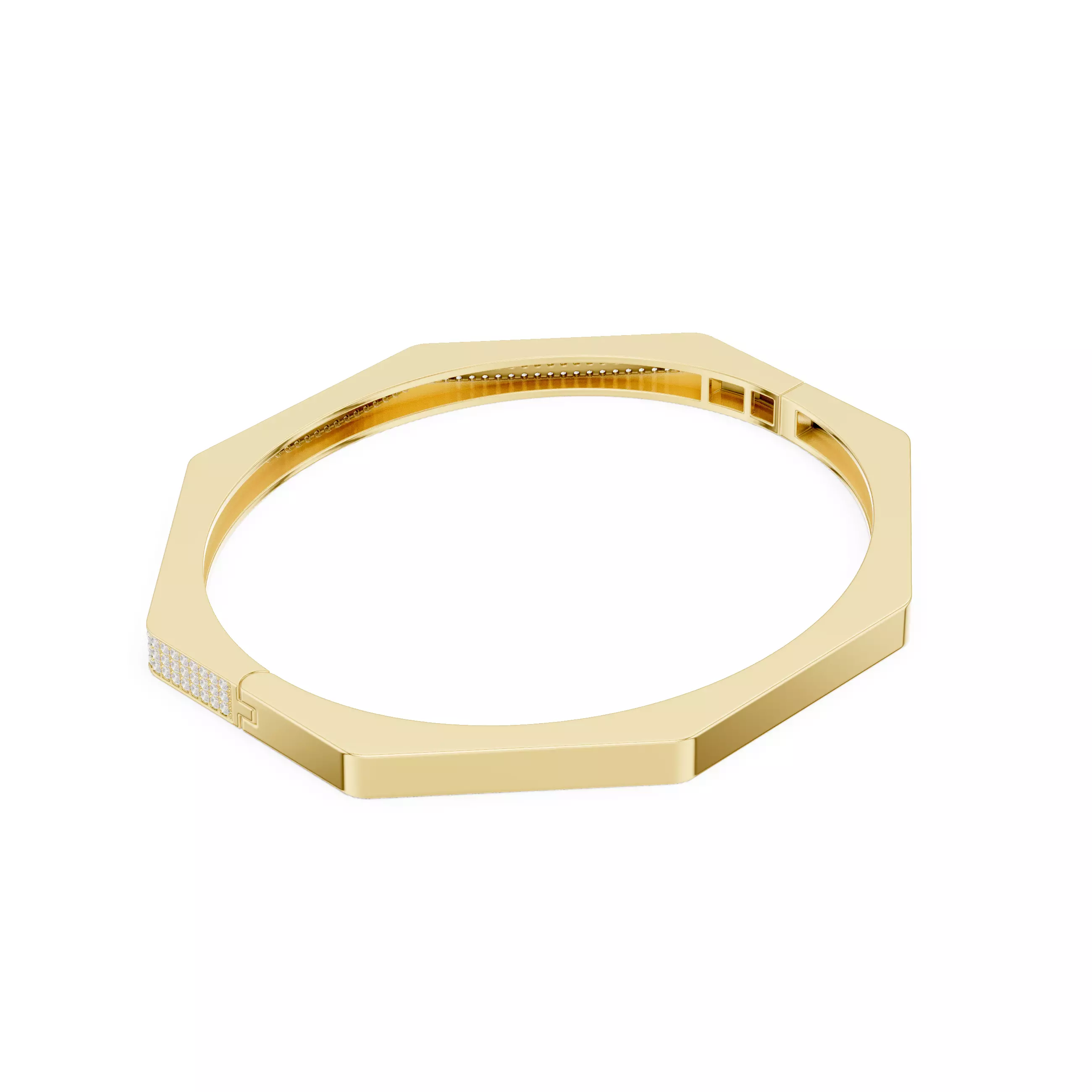 Plain Stylish Mens Bracelet with Video and Files 3D print model_10