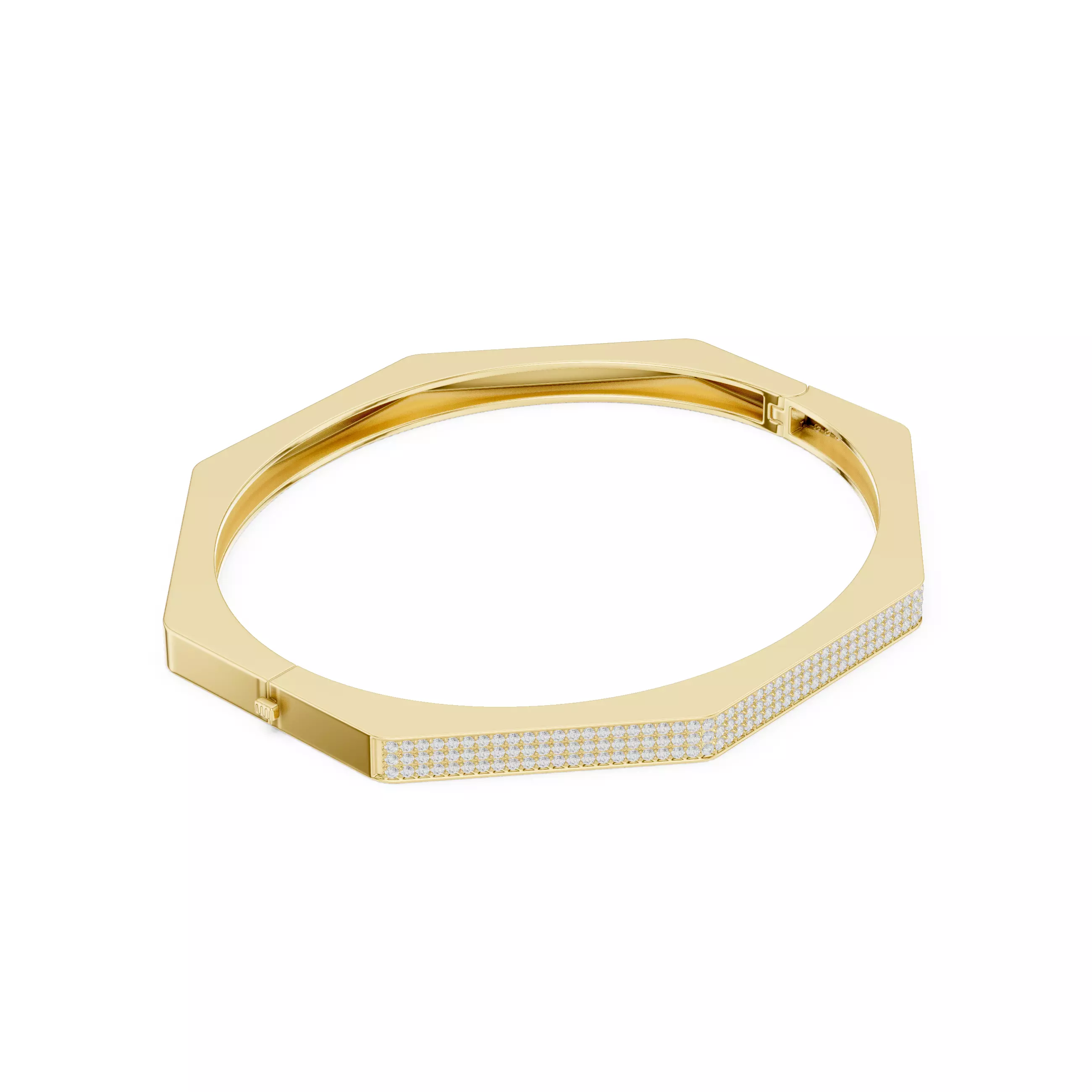 Plain Stylish Mens Bracelet with Video and Files 3D print model_9