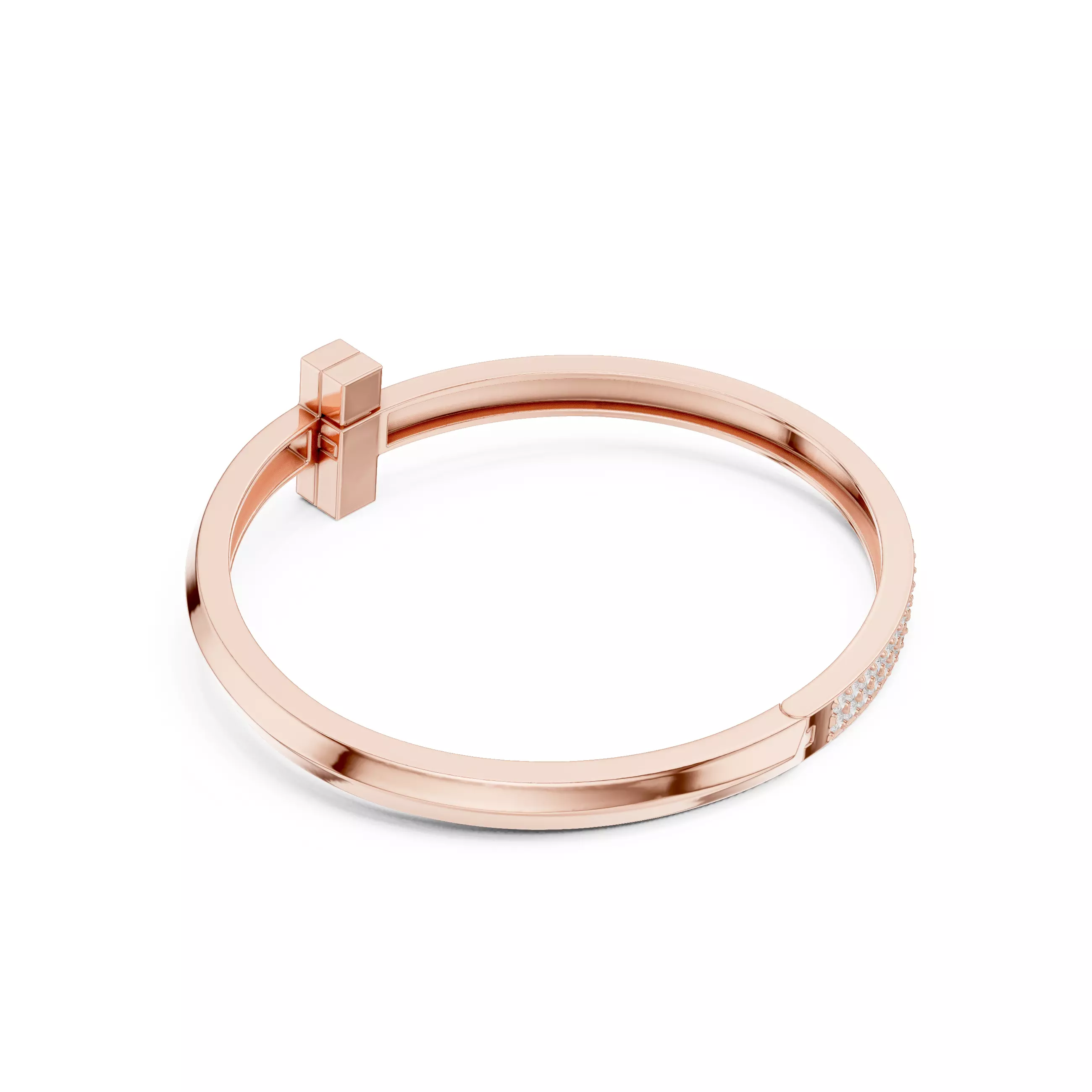 Knife Edge Criss Cross Religious Bracelet For Men With Video 3D print model_4