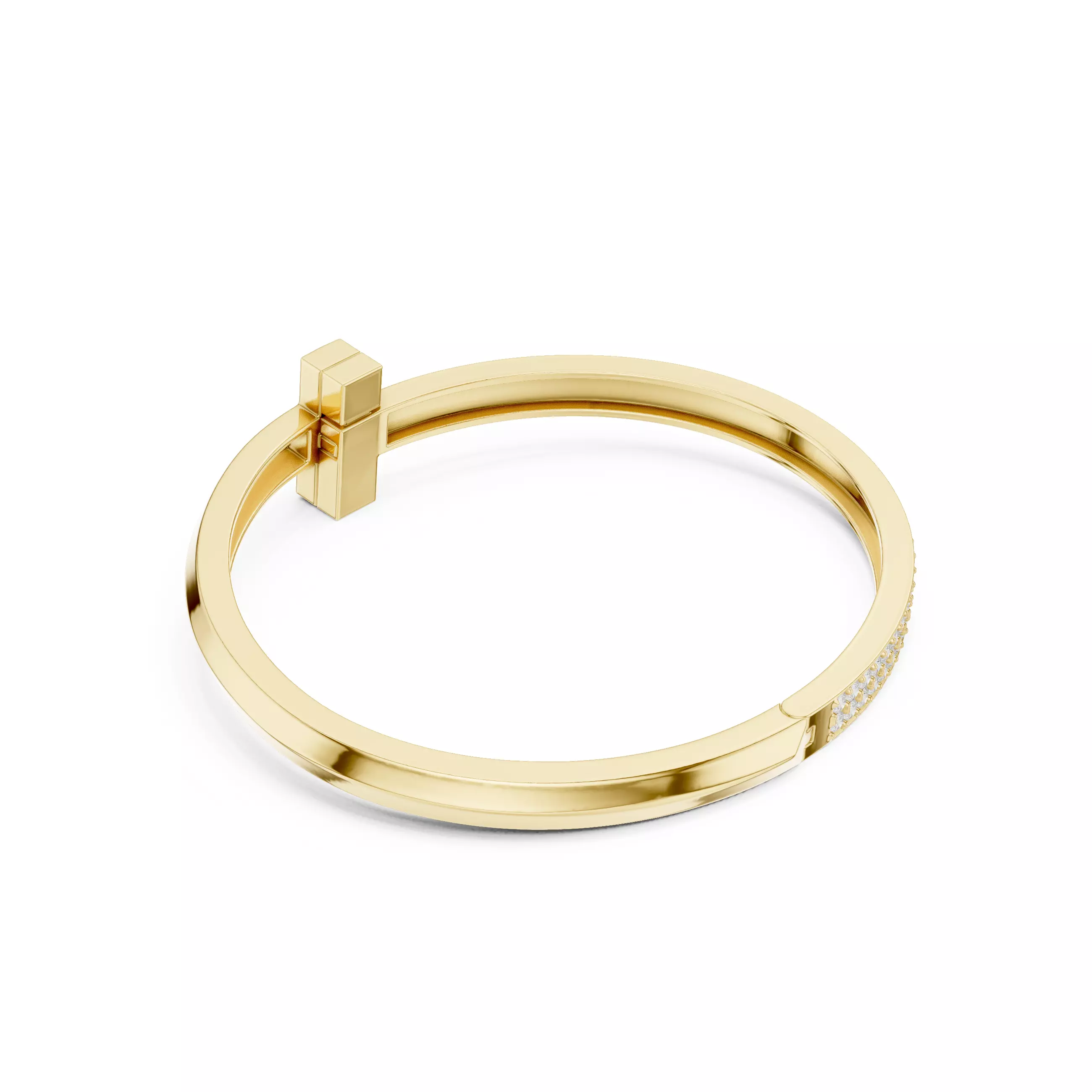 Knife Edge Criss Cross Religious Bracelet For Men With Video 3D print model_10