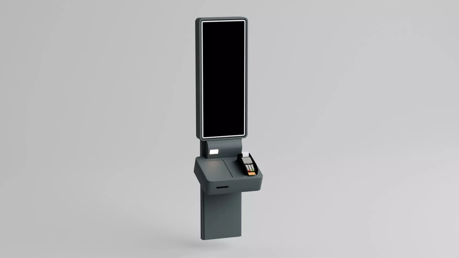 Self-Service Payment Kiosk 3D Model Free low-poly 3D model