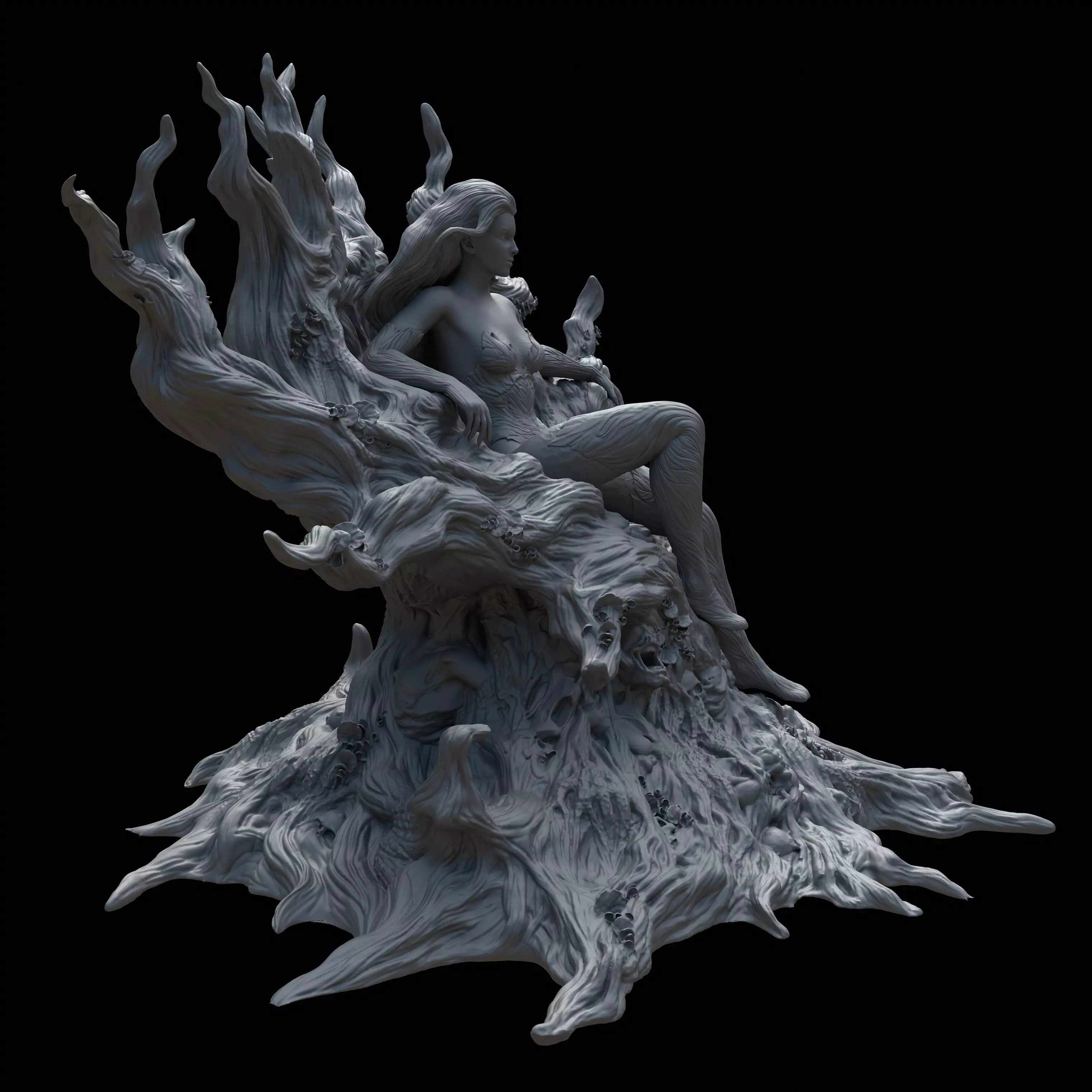 Poison Ivy in Classic and Fungal Costumes Inspired by DC Comics 3D print model_2