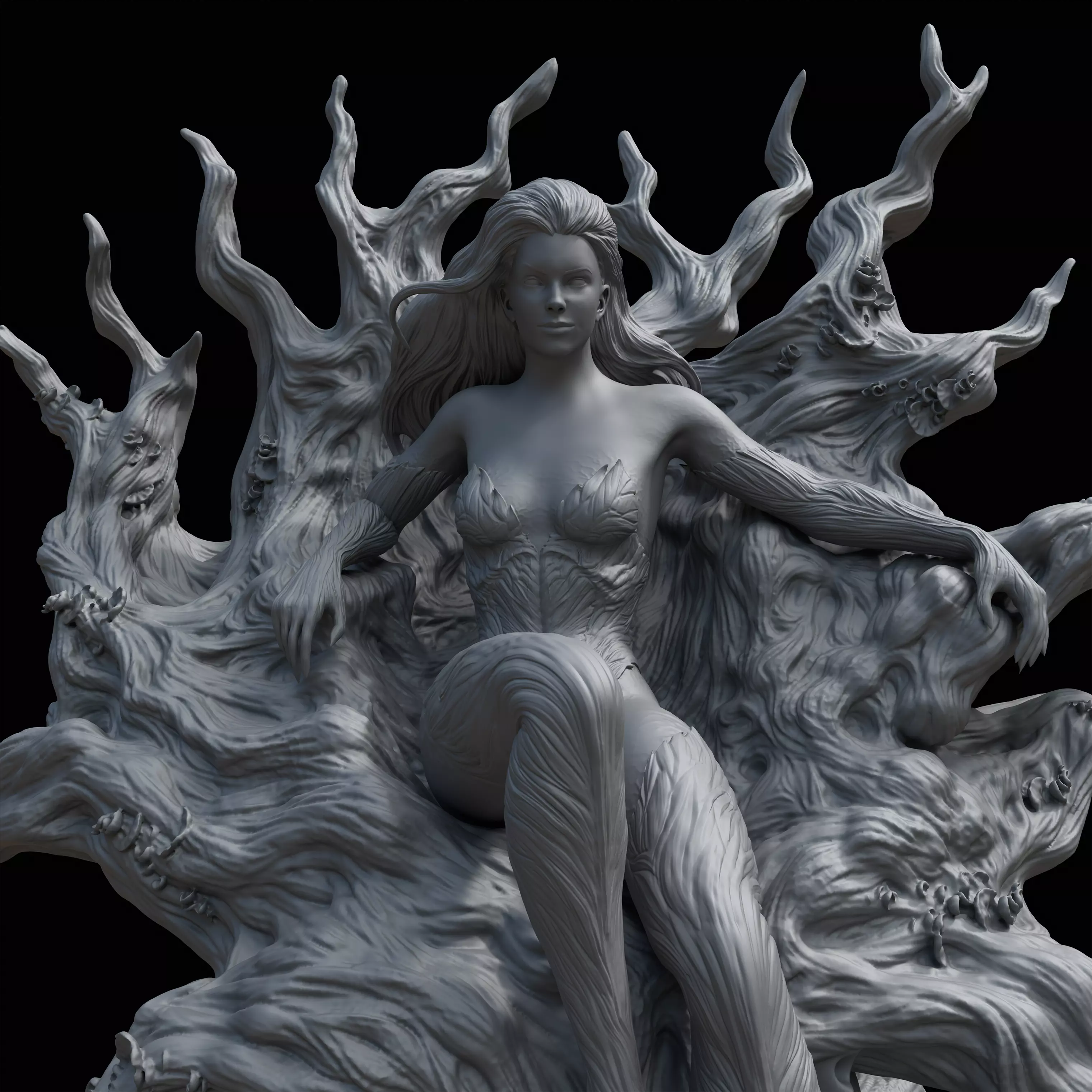 Poison Ivy in Classic and Fungal Costumes Inspired by DC Comics 3D print model_27