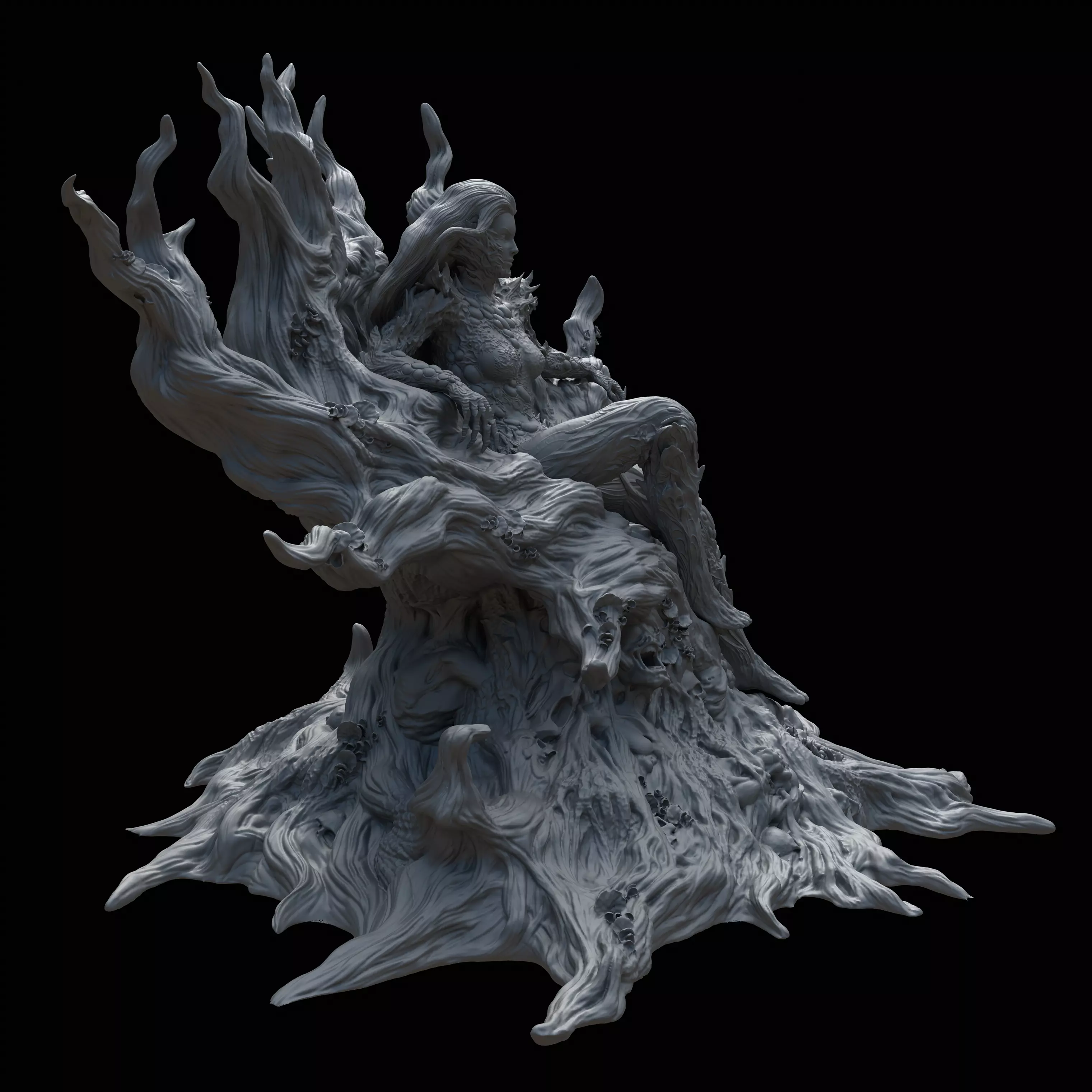 Poison Ivy in Classic and Fungal Costumes Inspired by DC Comics 3D print model_10